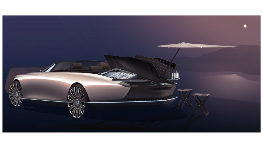 2022 Rolls-Royce Boat Tail - Design Sketch Wallpaper 850x478 #45