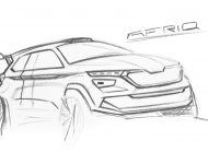 2022 Skoda Afriq Concept - Design Sketch Wallpaper 190x150