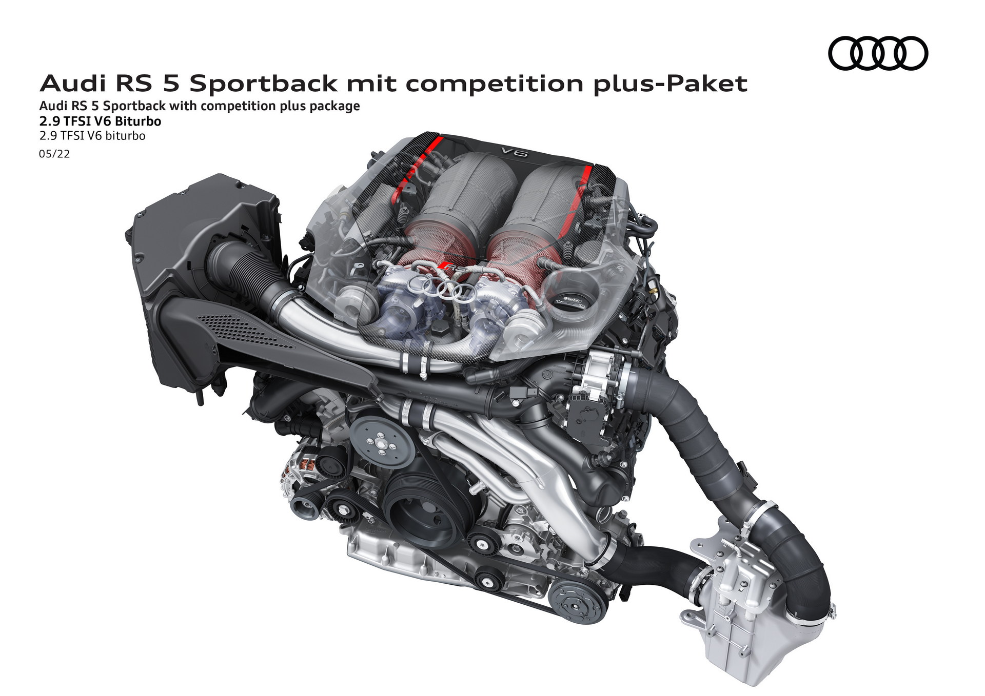 Download 2023 Audi RS4 Avant Competition Plus - 2.9 TFSI V6 biturbo HD Wallpaper 1920x1358 #54