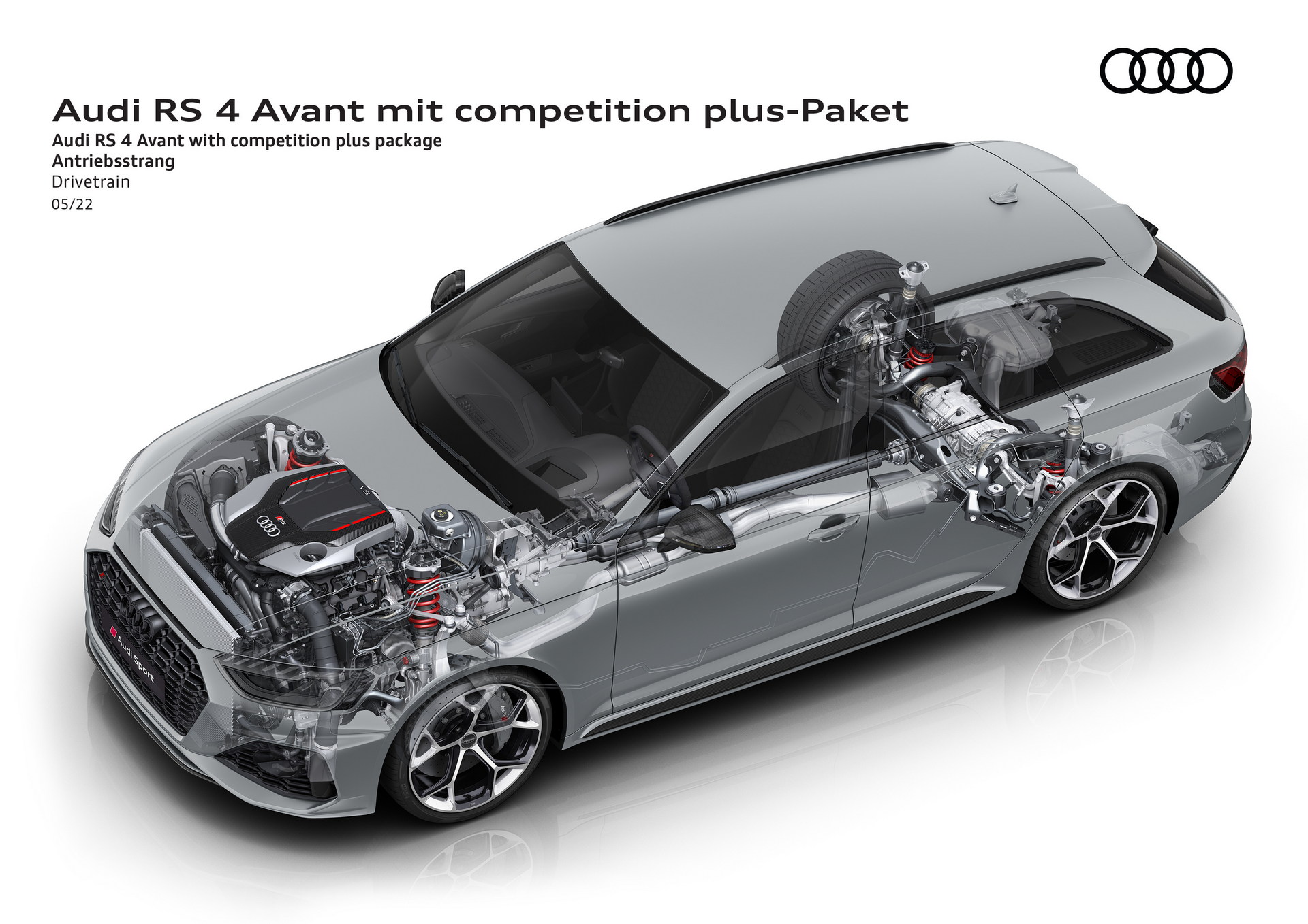 Download 2023 Audi RS4 Avant Competition Plus - Drivetrain HD Wallpaper 1920x1358 #39