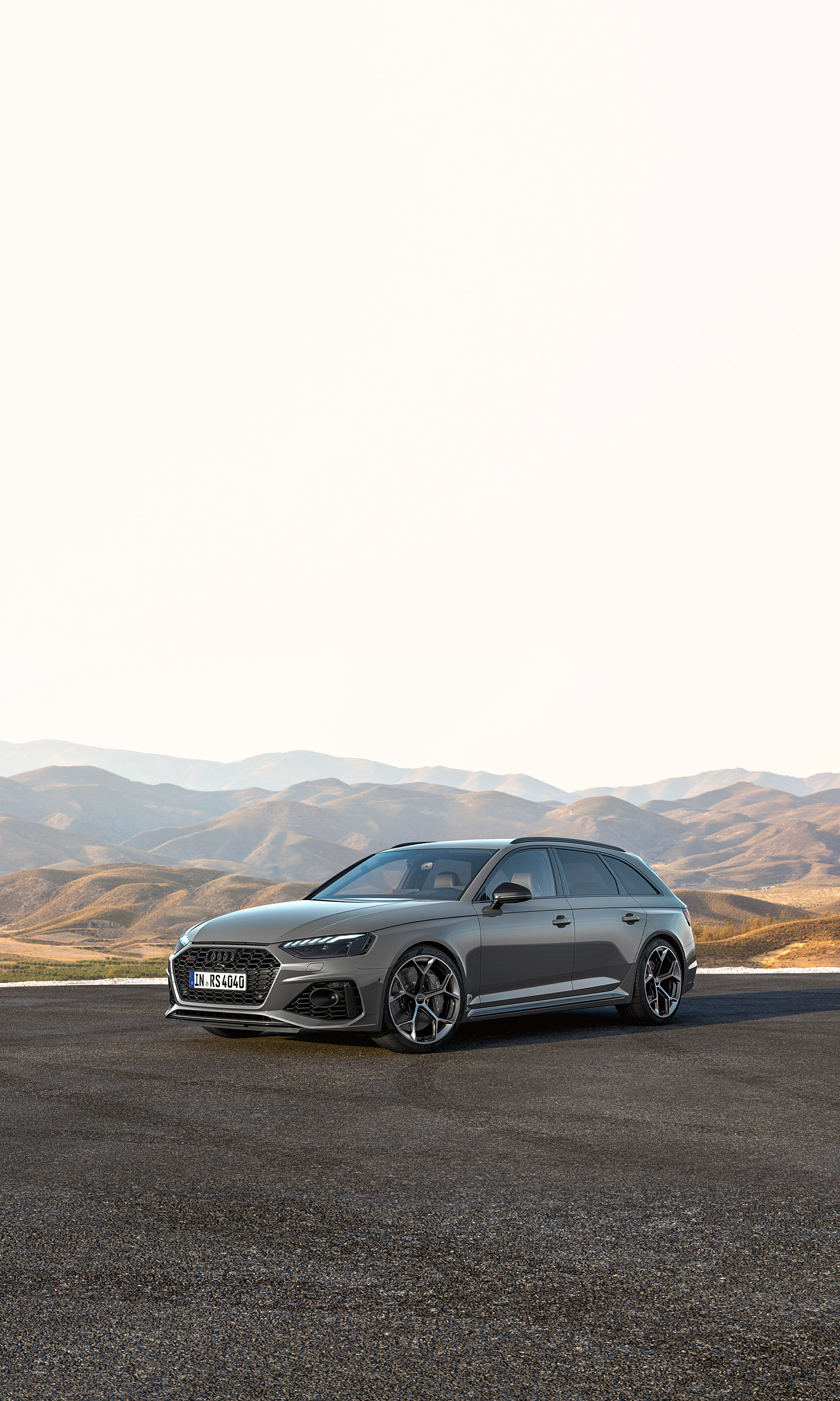 Download 2023 Audi RS4 Avant Competition Plus - Front Three-Quarter HD Phone Wallpaper 1440x2400 #17