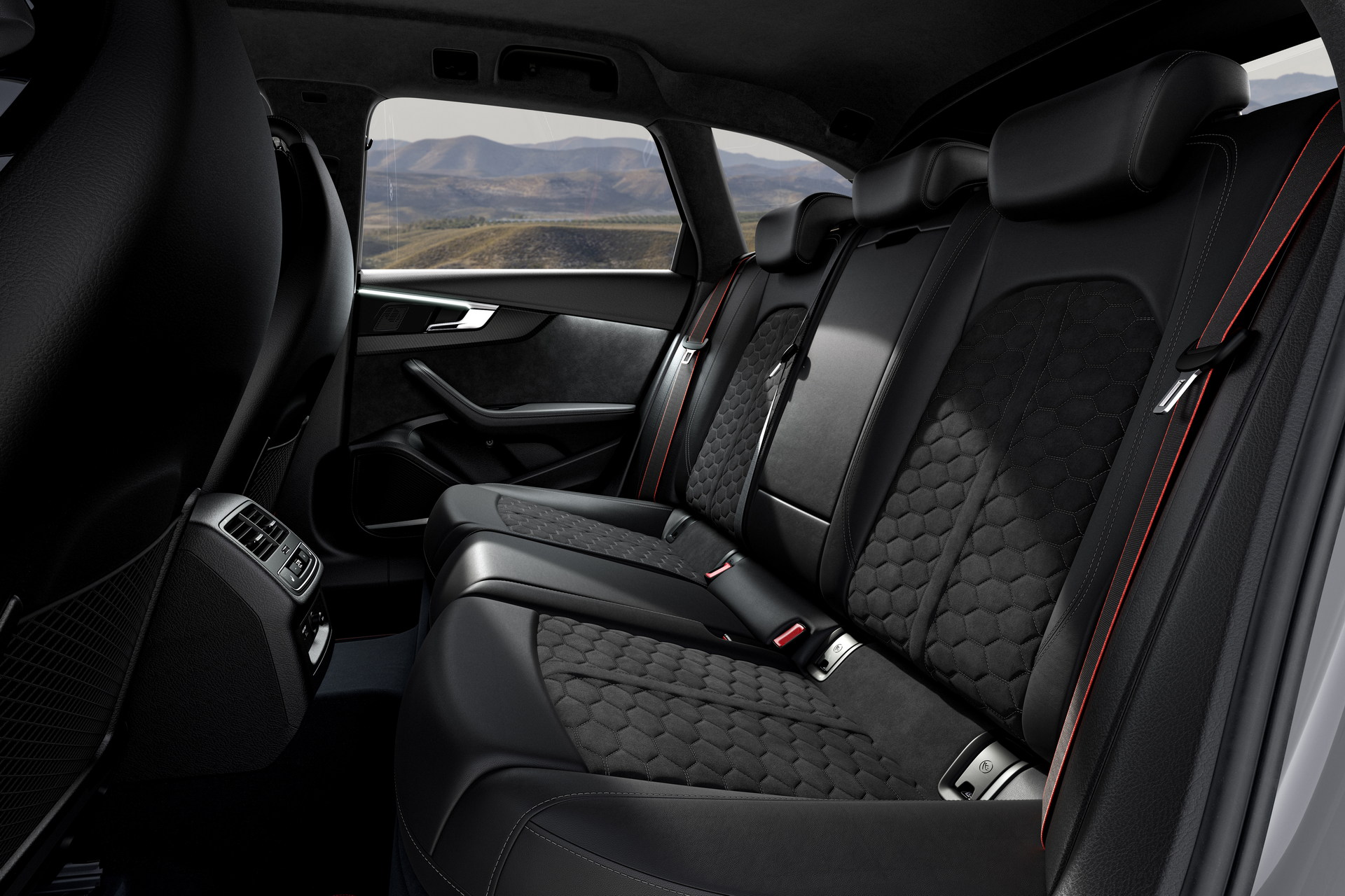 Download 2023 Audi RS4 Avant Competition Plus - Interior, Rear Seats HD Wallpaper 1920x1280 #38