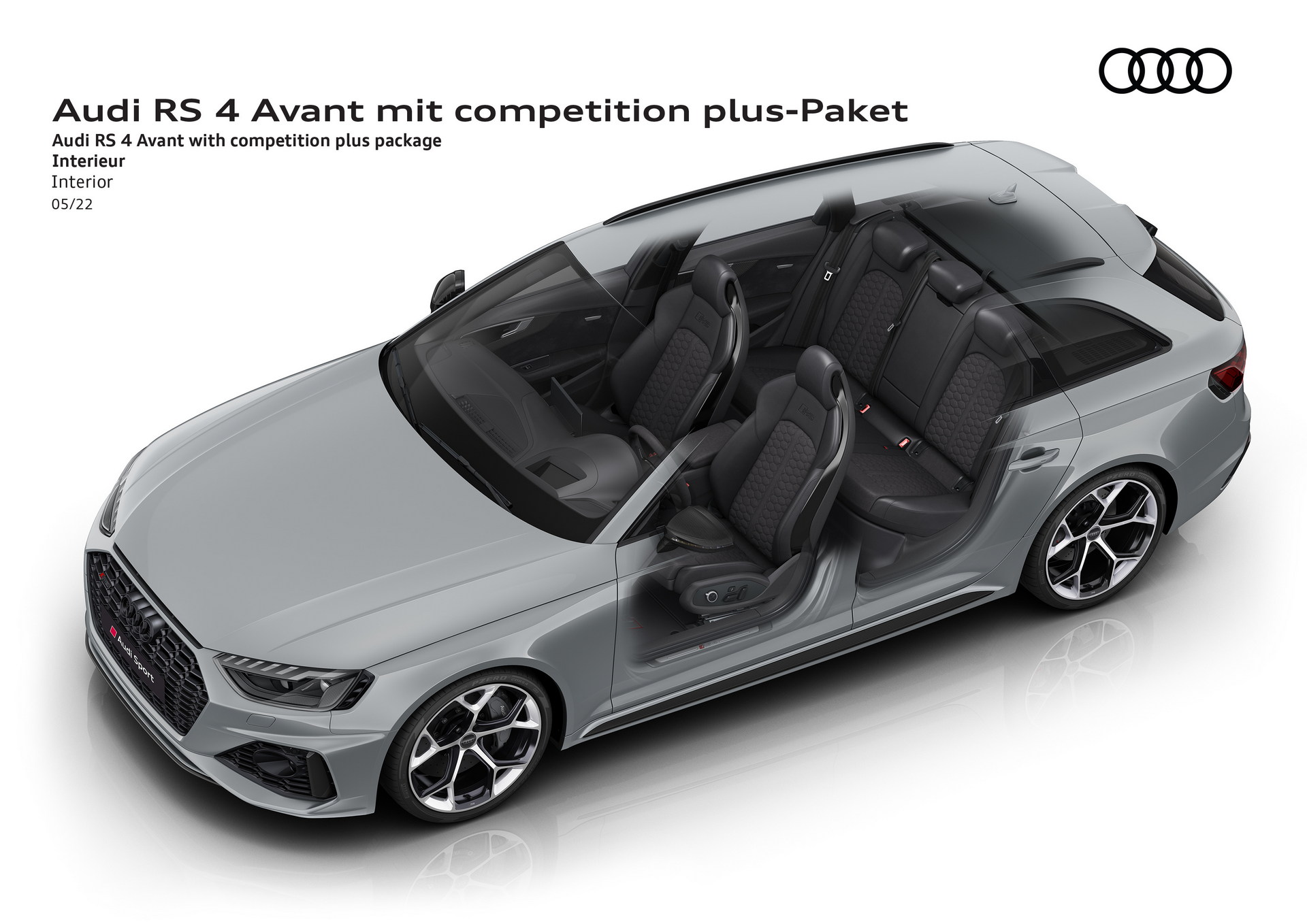 Download 2023 Audi RS4 Avant Competition Plus - Interior HD Wallpaper 1920x1358 #41