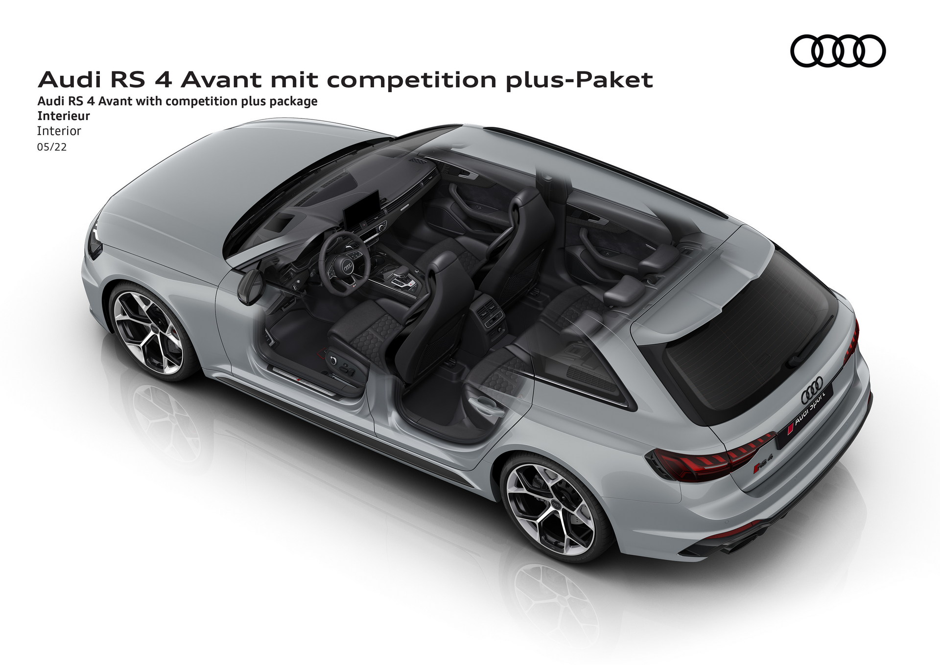 Download 2023 Audi RS4 Avant Competition Plus - Interior HD Wallpaper 1920x1358 #42