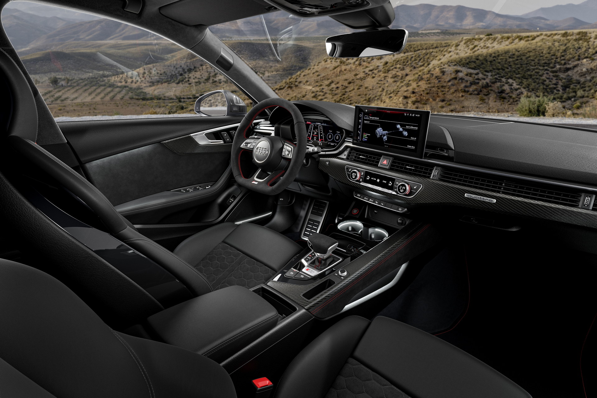 Download 2023 Audi RS4 Avant Competition Plus - Interior HD Wallpaper 1920x1280 #34