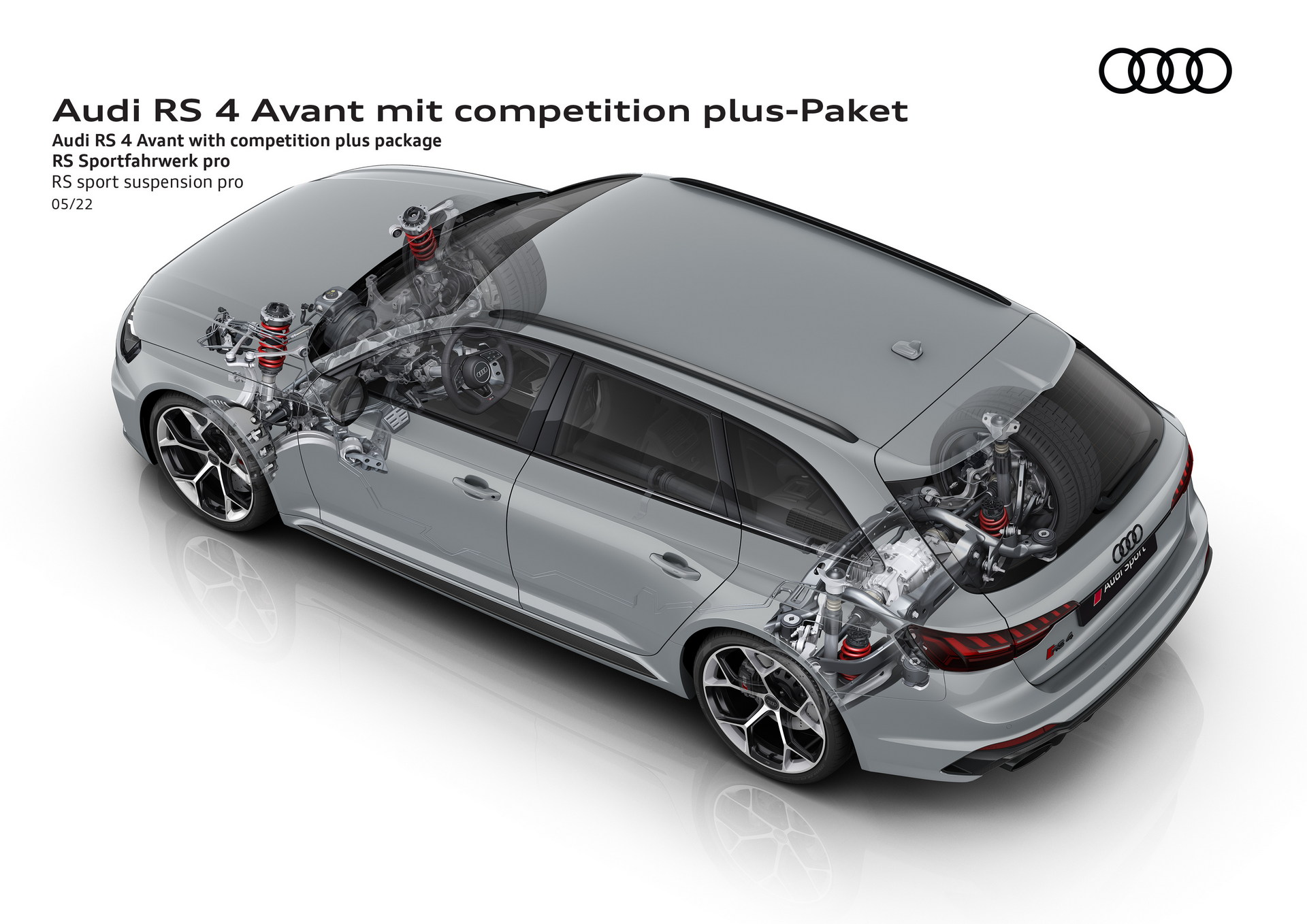 Download 2023 Audi RS4 Avant Competition Plus - RS sport suspension pro HD Wallpaper 1920x1358 #44