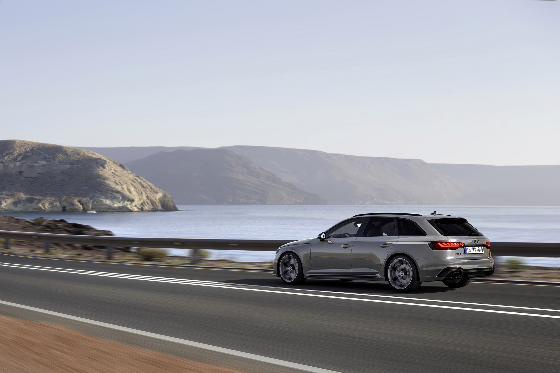 Download 2023 Audi RS4 Avant Competition Plus - Rear Three-Quarter HD Wallpaper 1920x1280 #4