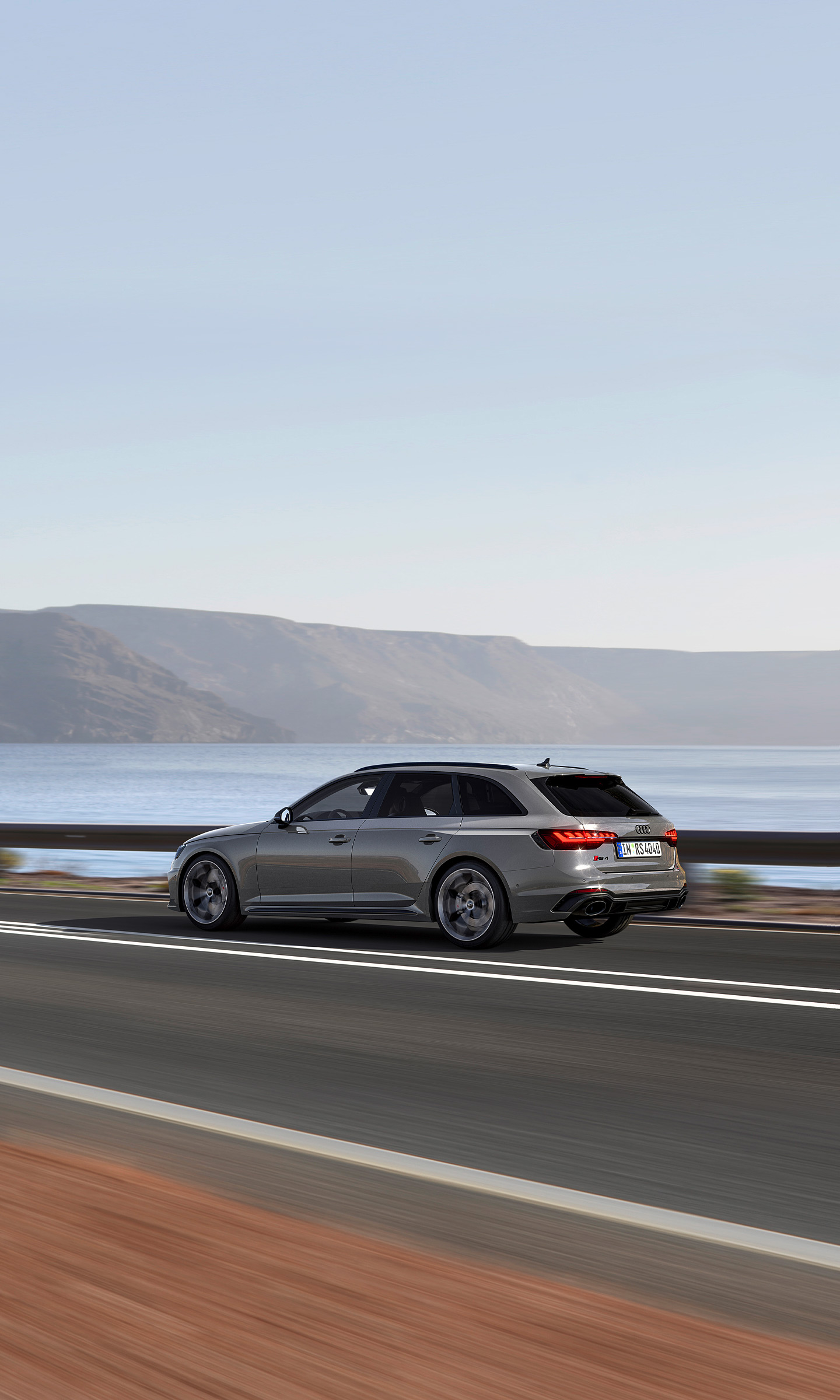 Download 2023 Audi RS4 Avant Competition Plus - Rear Three-Quarter HD Phone Wallpaper 1440x2400 #5