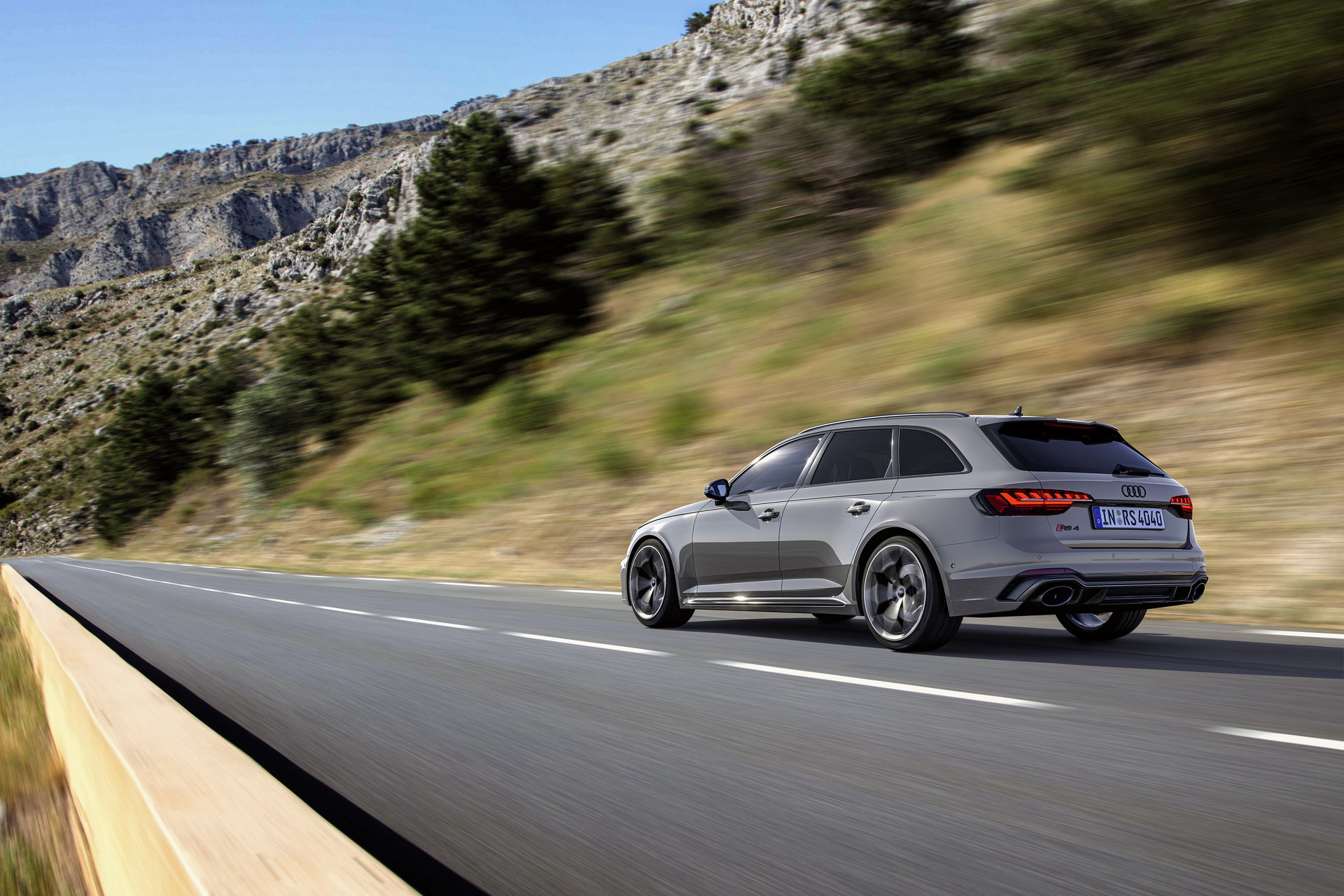 Download 2023 Audi RS4 Avant Competition Plus - Rear Three-Quarter HD Wallpaper 1920x1280 #6