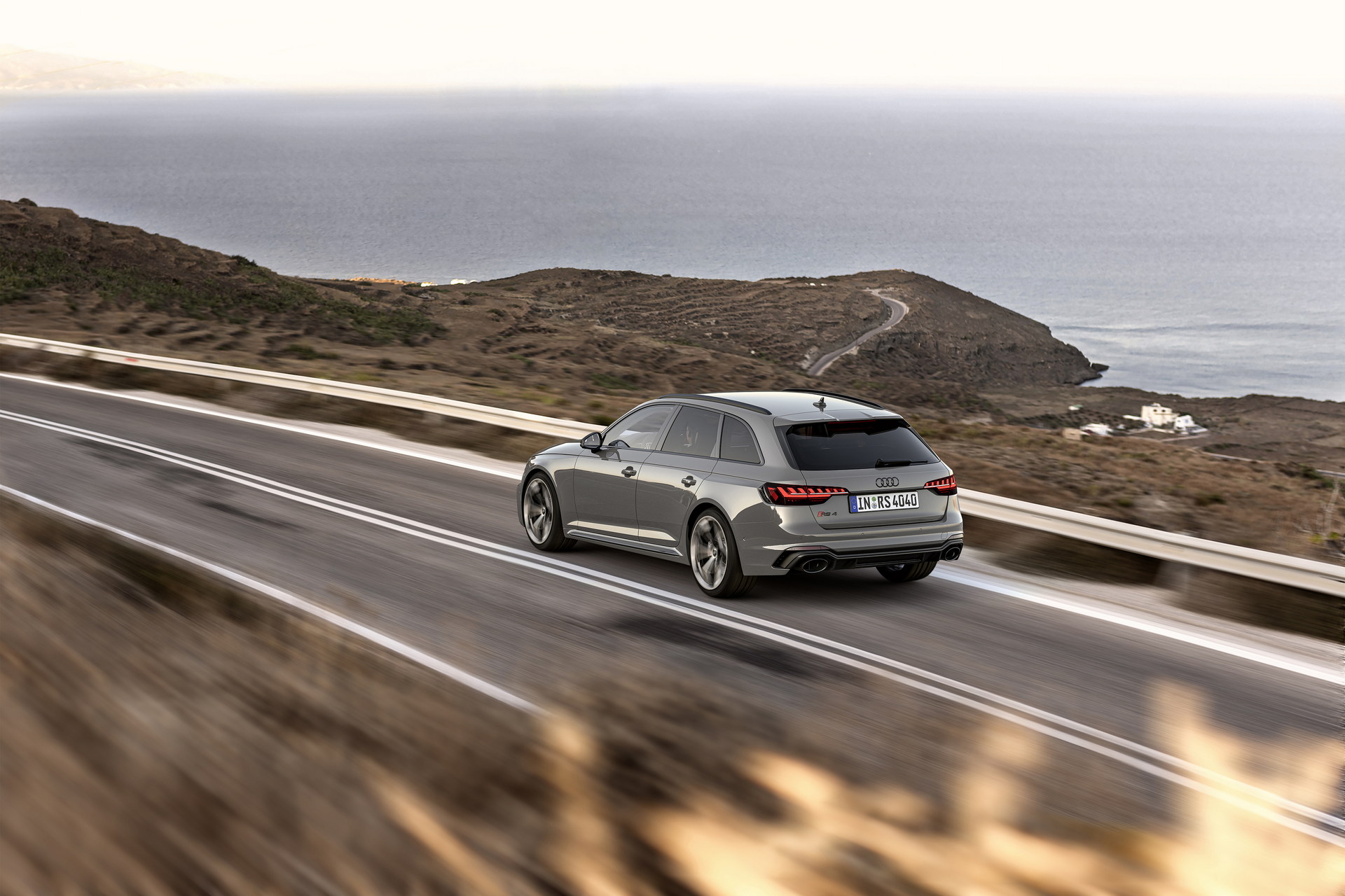 Download 2023 Audi RS4 Avant Competition Plus - Rear Three-Quarter HD Wallpaper 1920x1280 #7