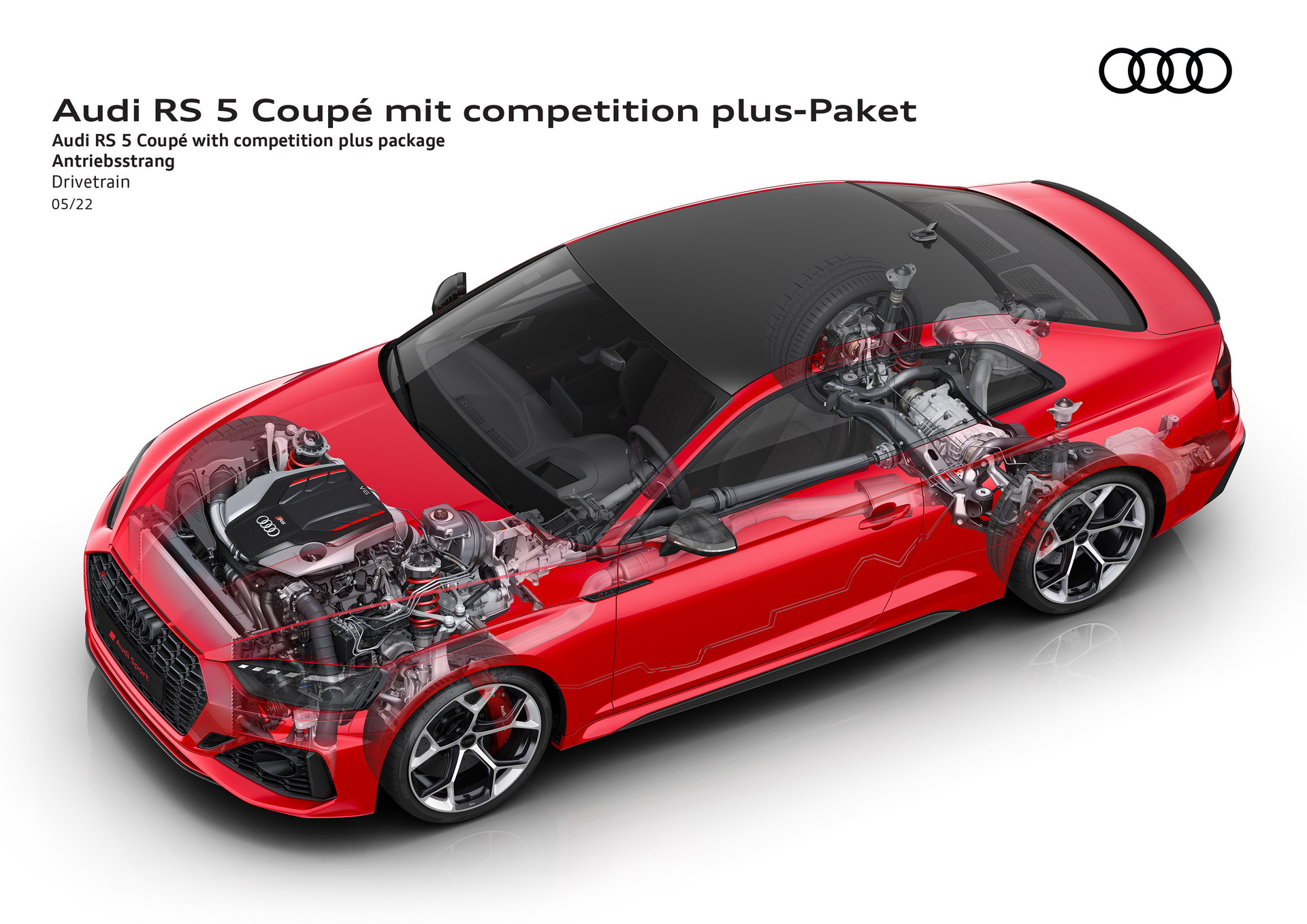 Download 2023 Audi RS5 Coupé Competition Plus - Drivetrain HD Wallpaper 1920x1358 #104