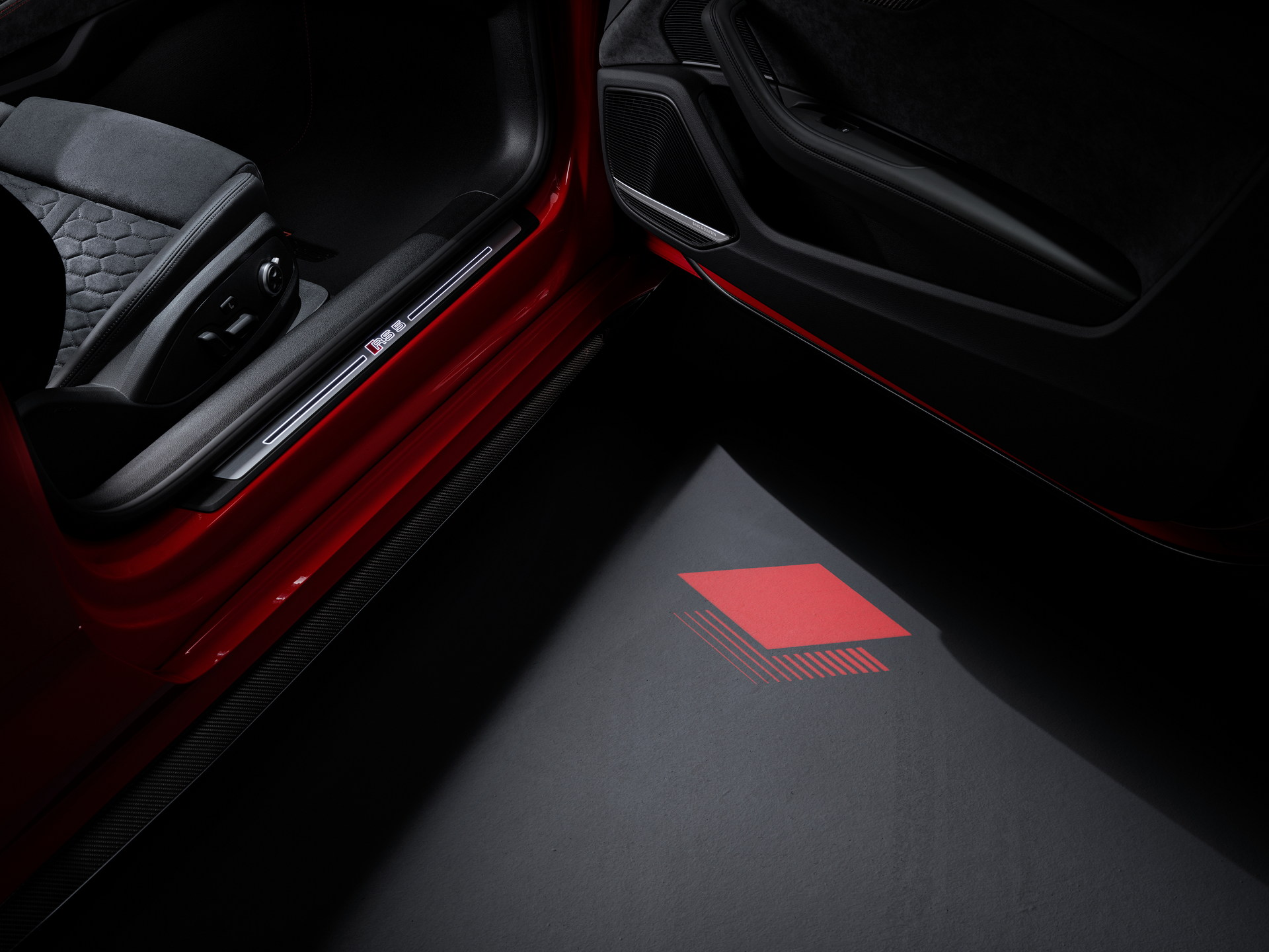 Download 2023 Audi RS5 Coupé Competition Plus - Ground Projection HD Wallpaper 1920x1440 #85