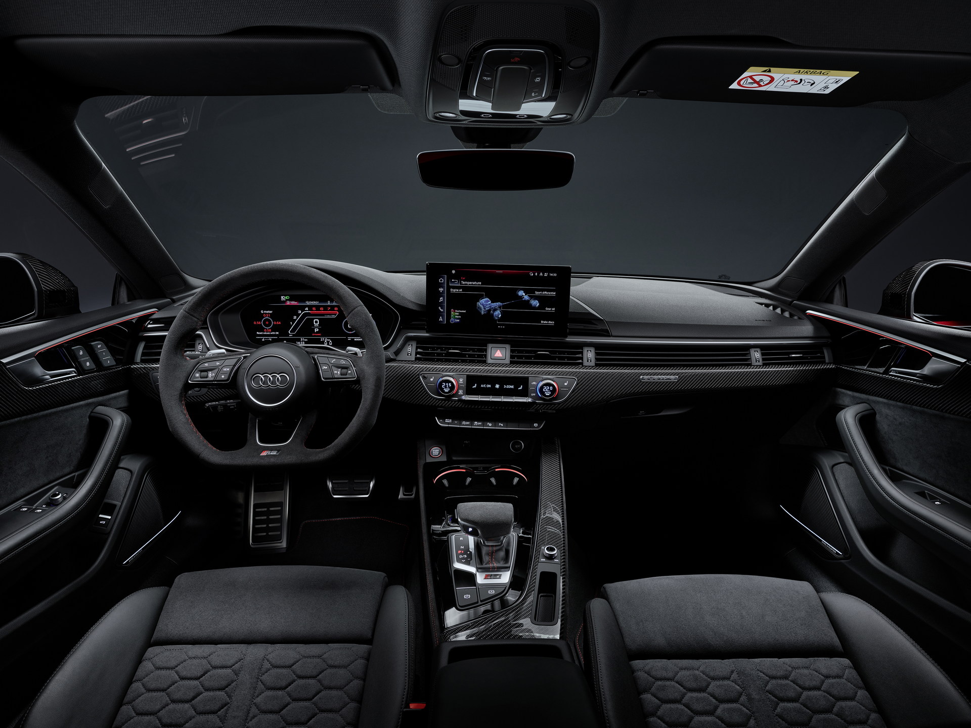 Download 2023 Audi RS5 Coupé Competition Plus - Interior, Cockpit HD Wallpaper 1920x1440 #96