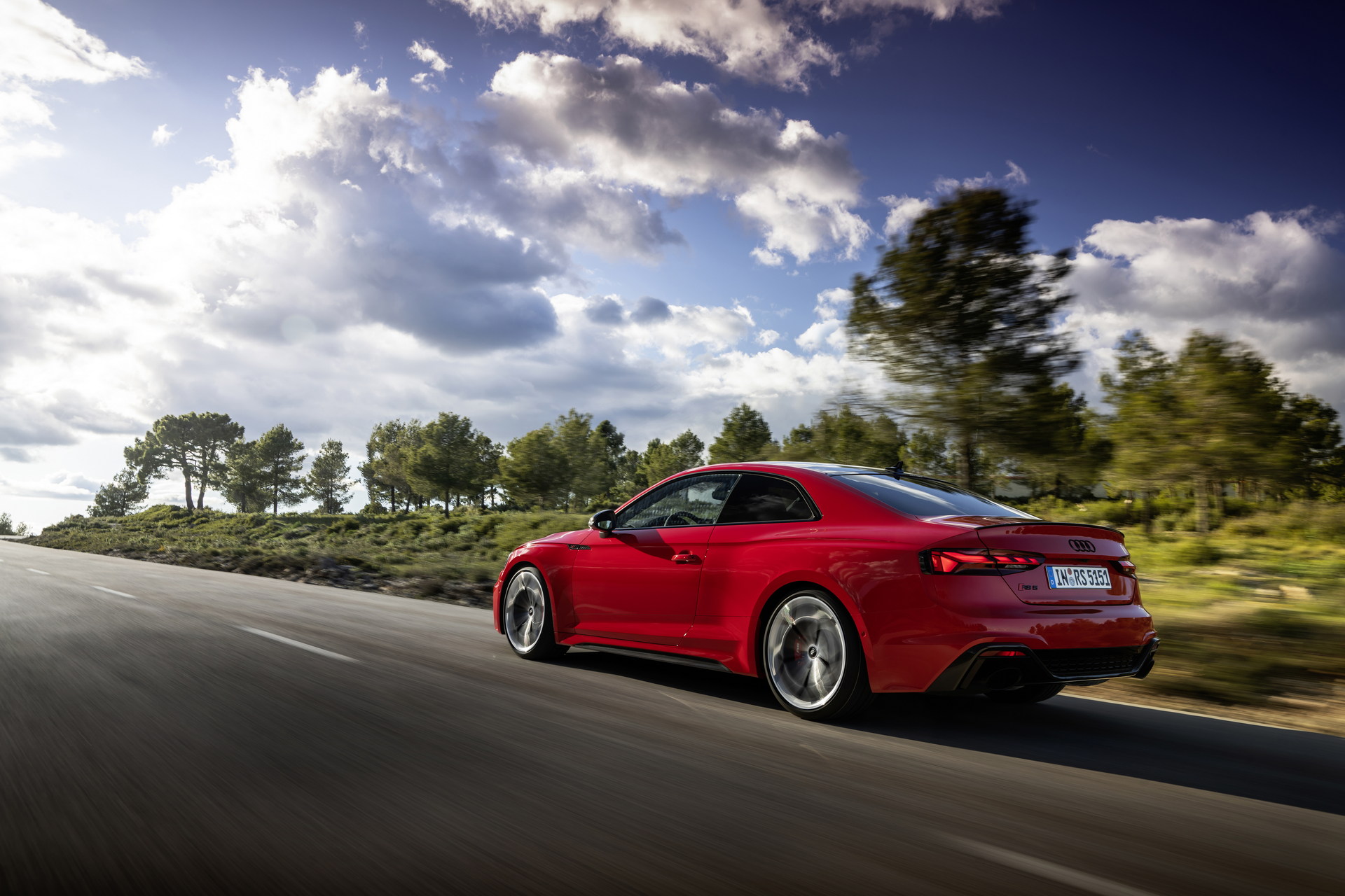 Download 2023 Audi RS5 Coupé Competition Plus - Rear Three-Quarter HD Wallpaper 1920x1280 #14