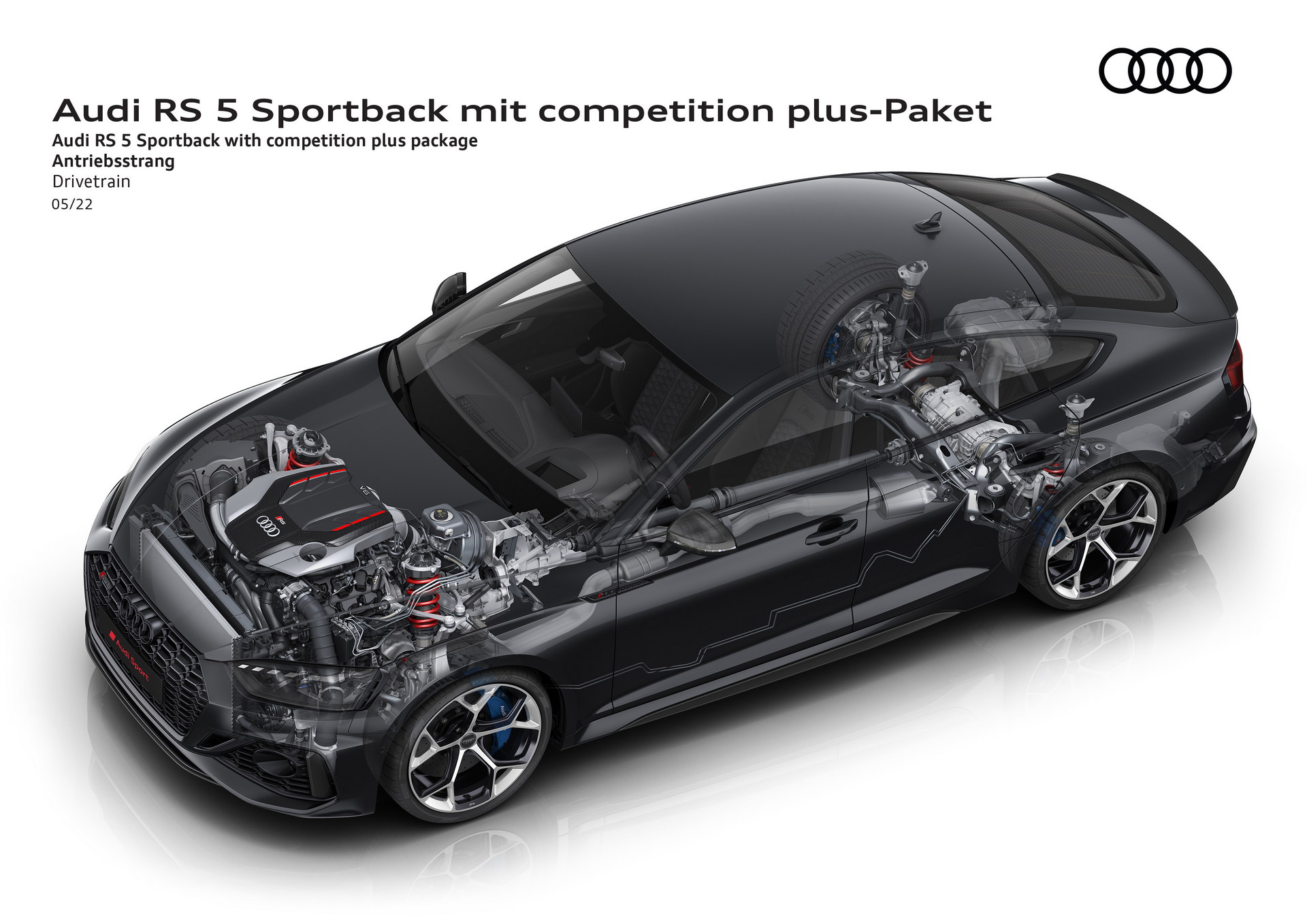 Download 2023 Audi RS5 Sportback Competition Plus - Drivetrain HD Wallpaper 1920x1358 #44