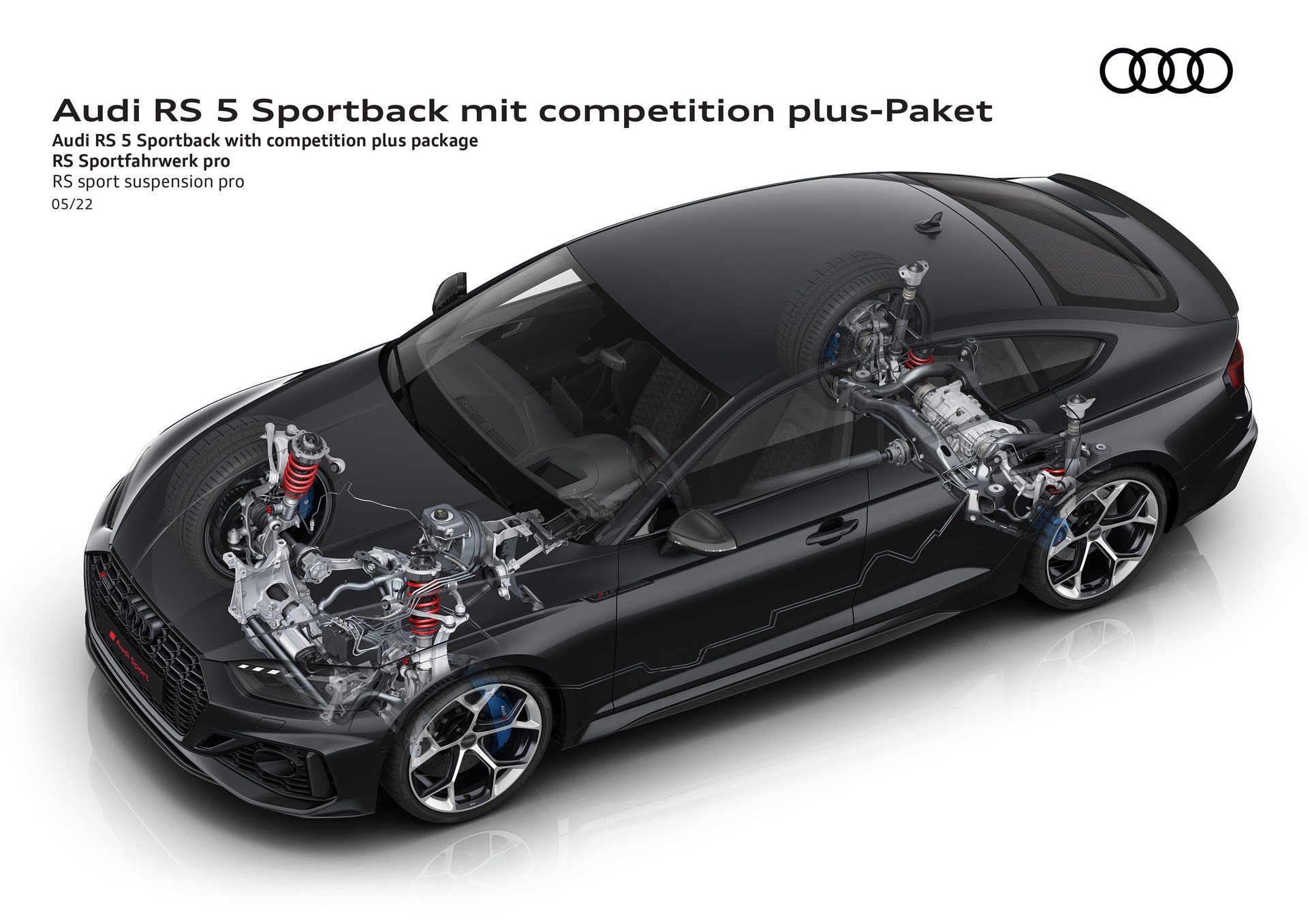 Download 2023 Audi RS5 Sportback Competition Plus - RS sport suspension pro HD Wallpaper 1920x1358 #40