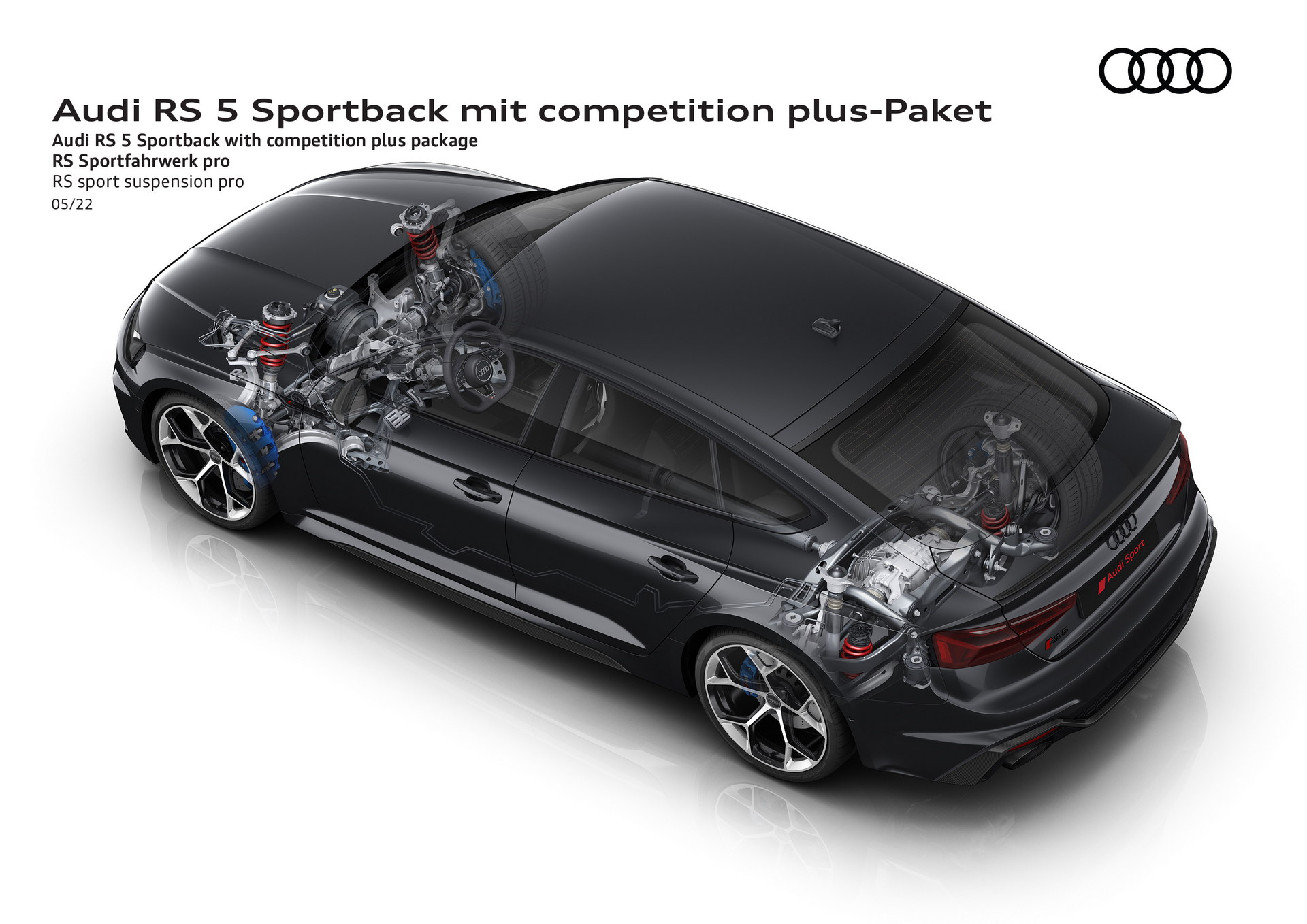 Download 2023 Audi RS5 Sportback Competition Plus - RS sport suspension pro HD Wallpaper 1920x1358 #41