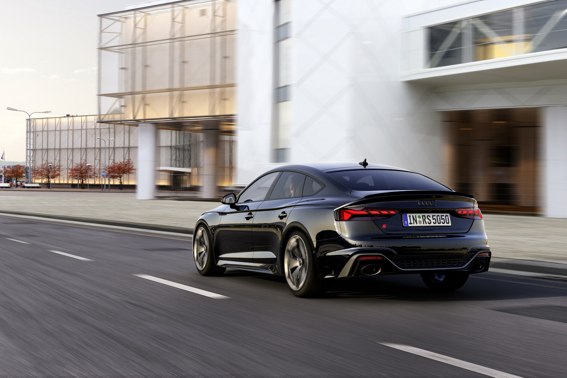 Download 2023 Audi RS5 Sportback Competition Plus - Rear Three-Quarter HD Wallpaper 1920x1281 #5