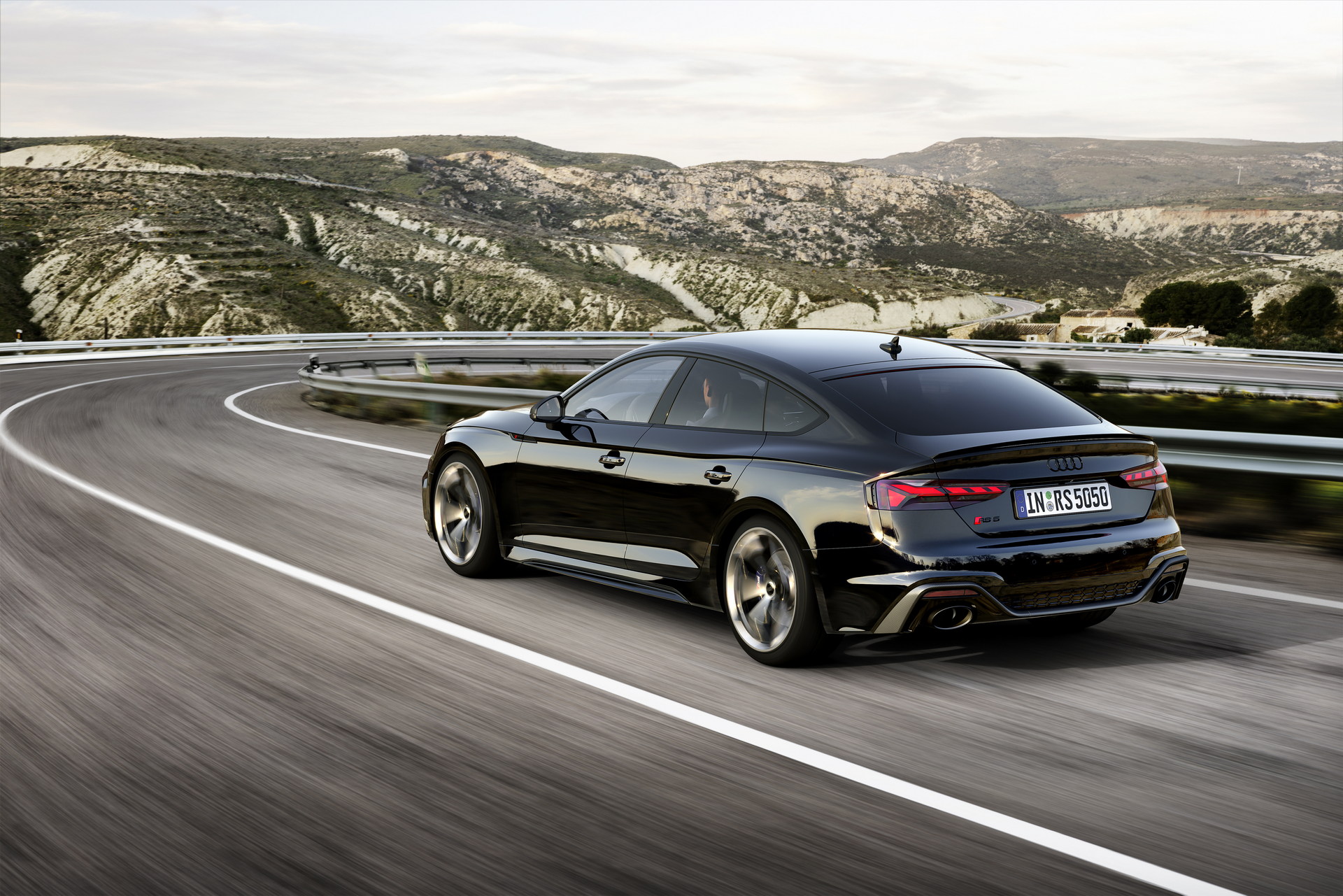 Download 2023 Audi RS5 Sportback Competition Plus - Rear Three-Quarter HD Wallpaper 1920x1281 #3
