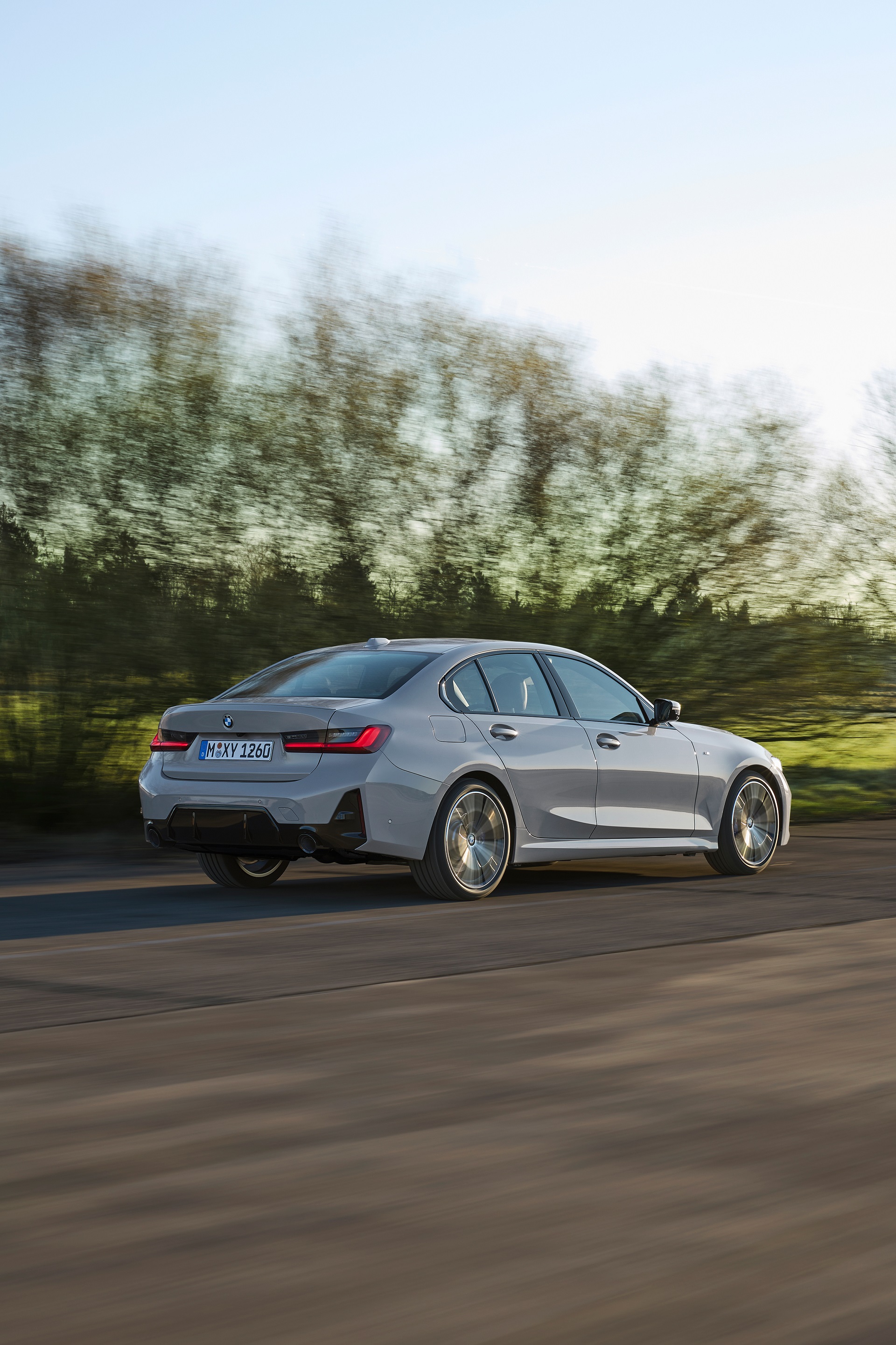 Download 2023 BMW 3-Series Sedan - Rear Three-Quarter HD Phone Wallpaper 1920x2880 #15