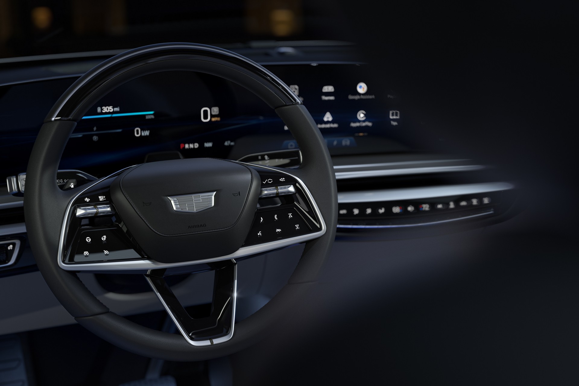 Download 2023 Cadillac Lyriq - Interior, Steering Wheel HD Wallpaper 1920x1280 #13