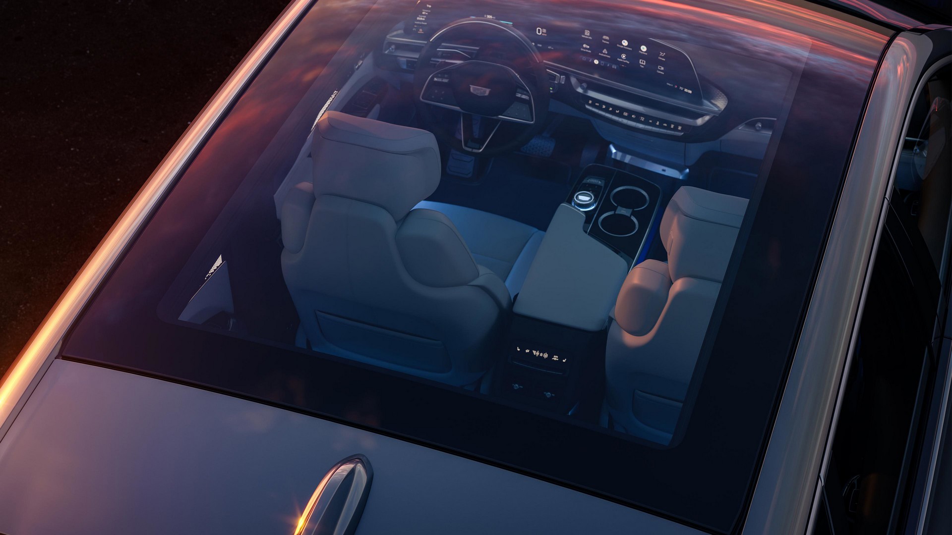 Download 2023 Cadillac Lyriq - Panoramic Roof HD Wallpaper 1920x1080 #45