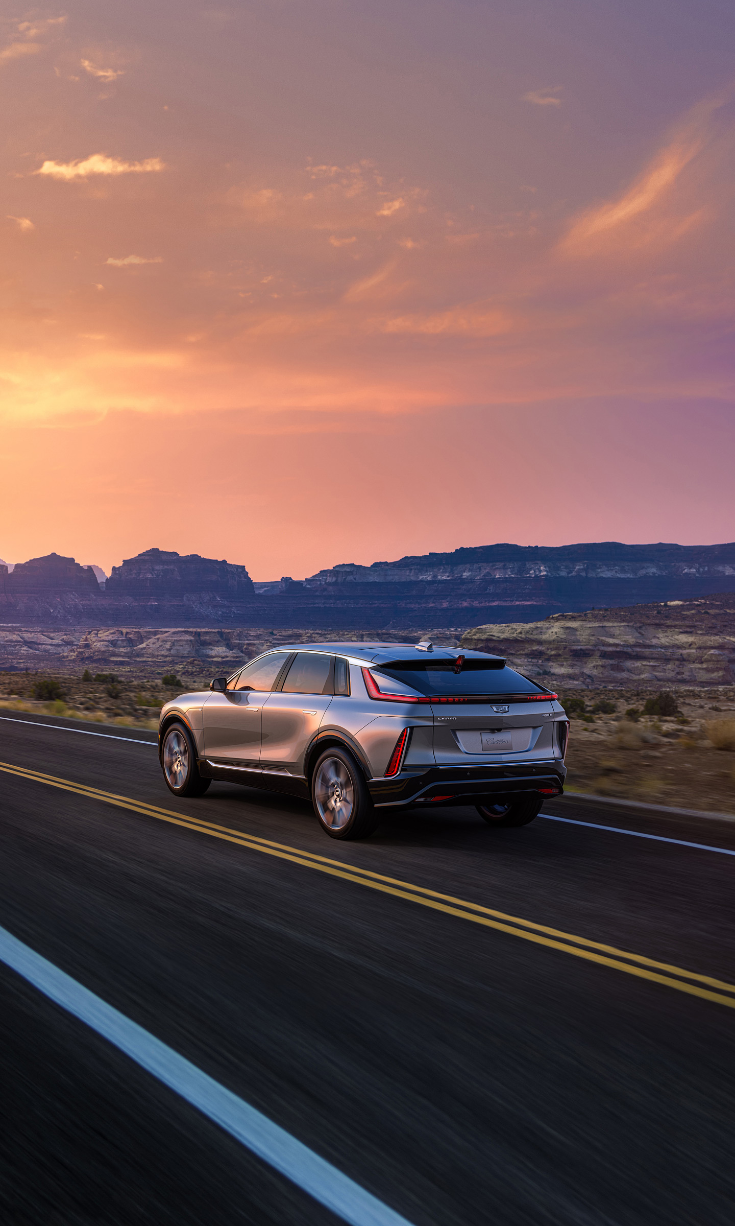 Download 2023 Cadillac Lyriq - Rear Three-Quarter HD Phone Wallpaper 1440x2400 #27