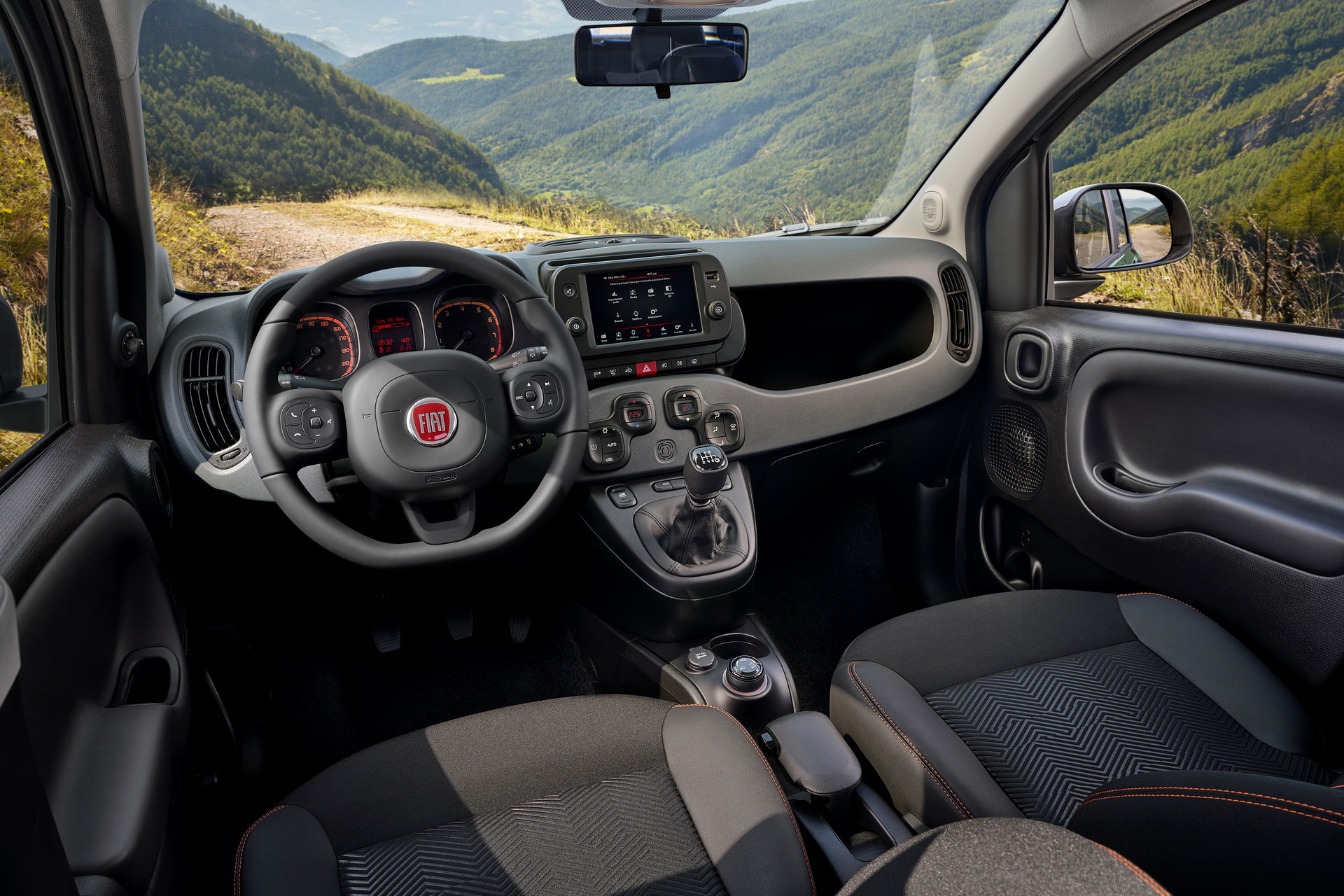 Download 2023 Fiat Panda Garmin - Interior HD Wallpaper 1920x1280 #7