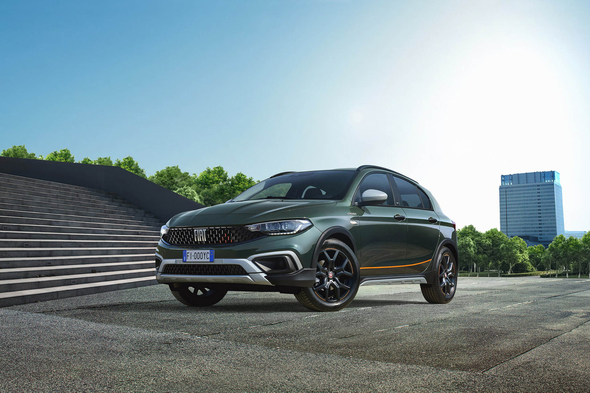 Download 2023 Fiat Tipo Garmin - Front Three-Quarter HD Wallpaper 1920x1280 #1