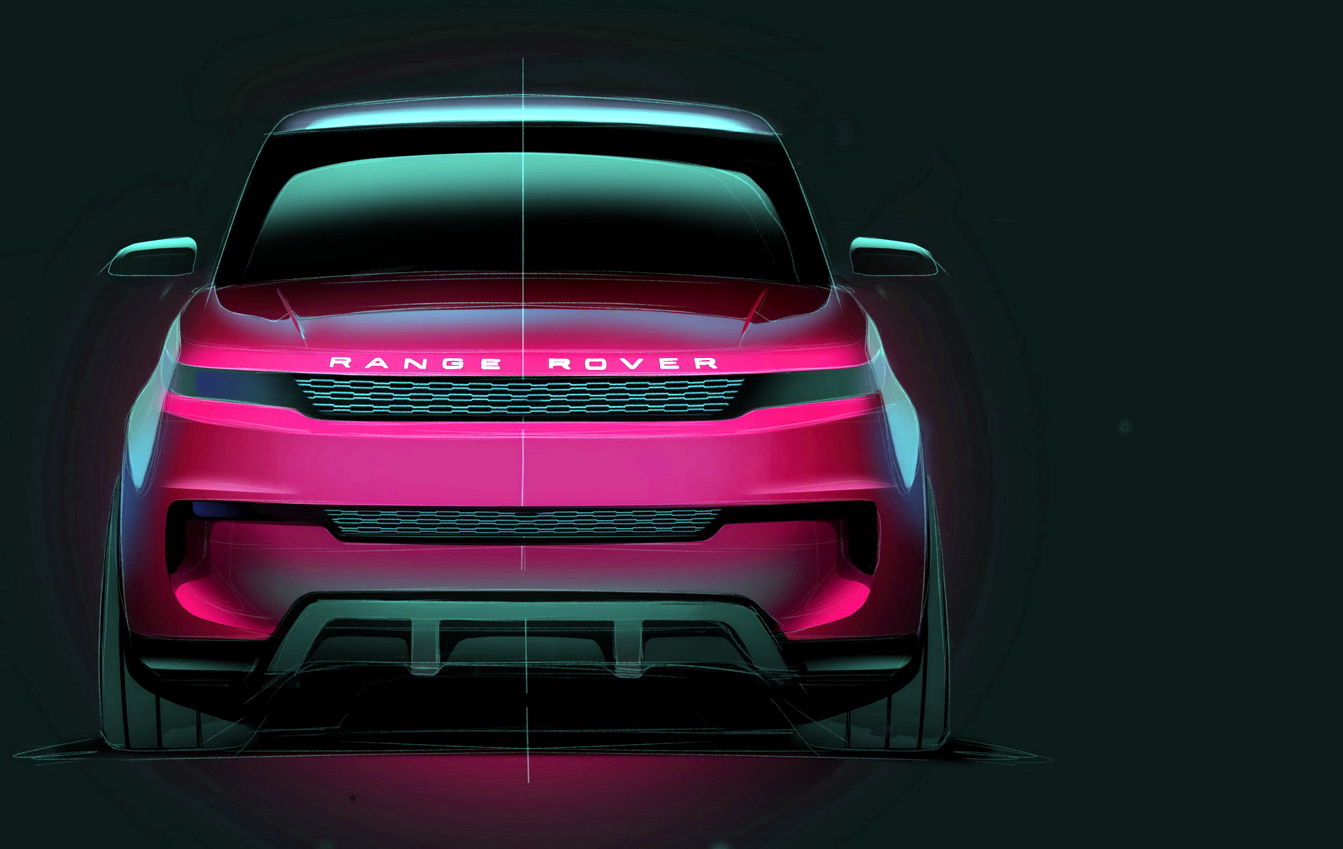 Download 2023 Land Rover Range Rover Sport - Design Sketch HD Wallpaper 1921x1214 #88