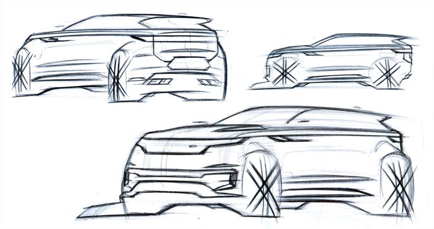 2023 Land Rover Range Rover Sport - Design Sketch Wallpaper 850x449 #98