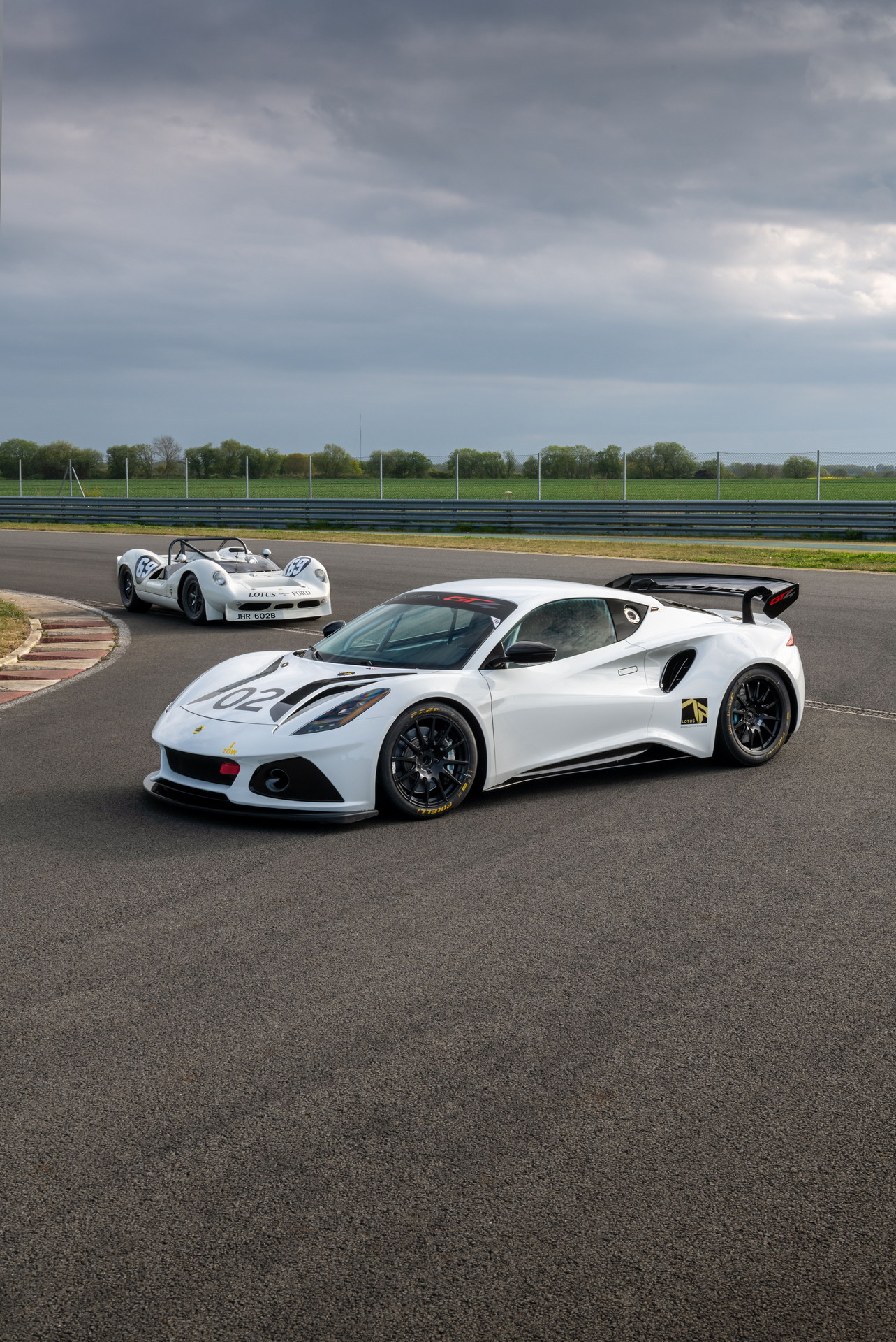 Download 2023 Lotus Emira GT4 - Front Three-Quarter HD Phone Wallpaper 1283x1920 #4