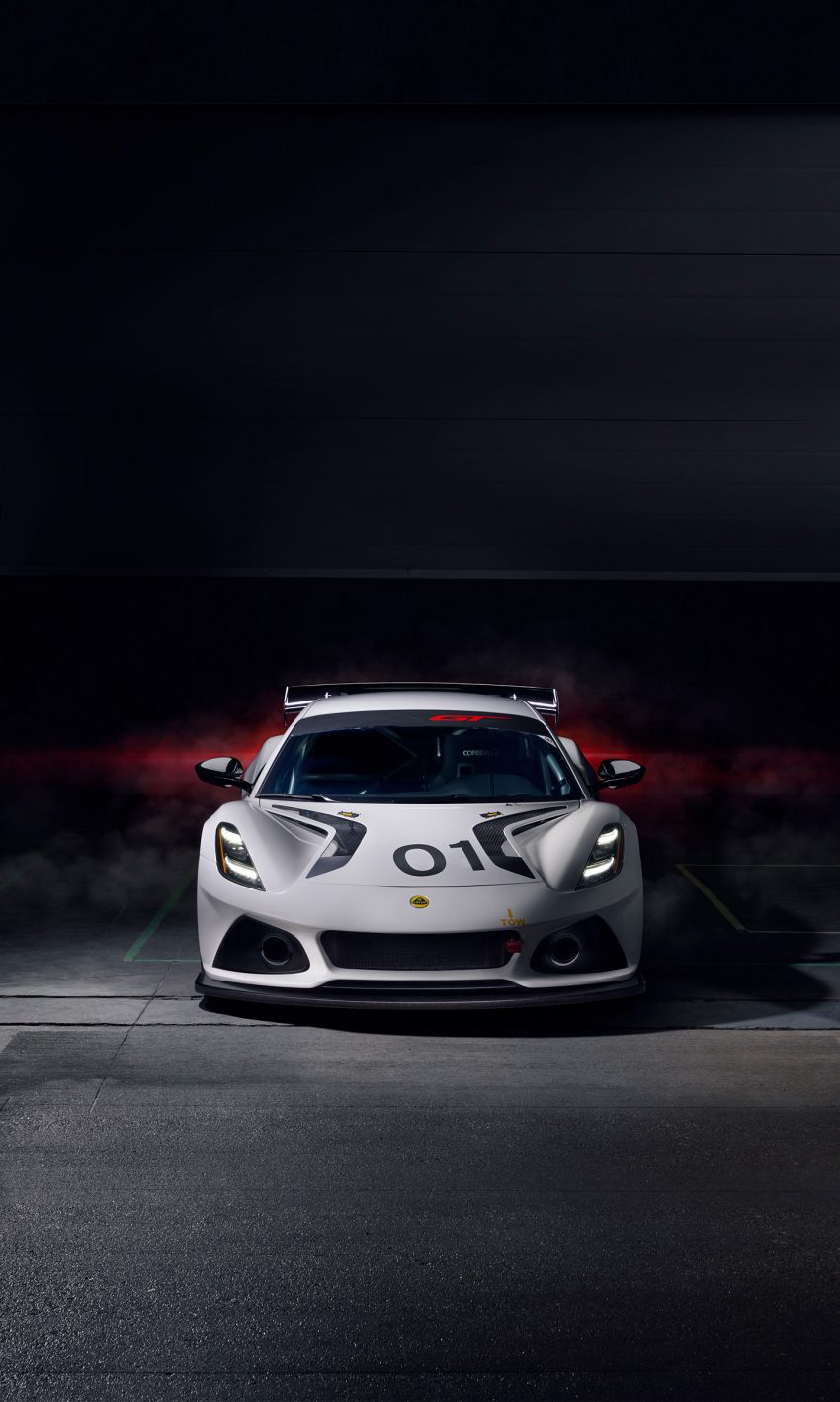 2023 Lotus Emira GT4 - Front Phone Wallpaper 850x1417 #26