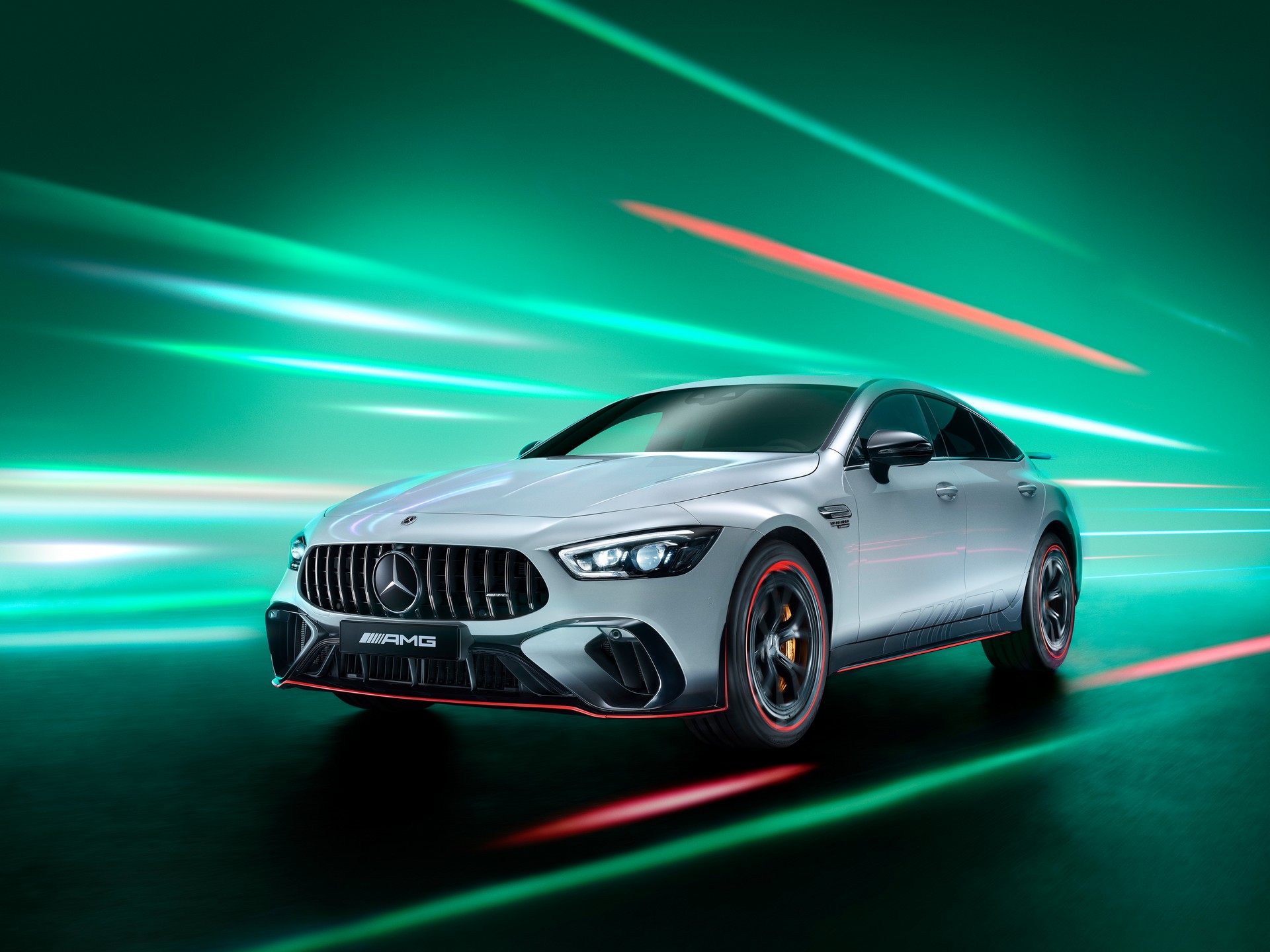 Download 2023 Mercedes-AMG GT 63 S E Performance F1 Edition - Front Three-Quarter HD Wallpaper 1920x1440 #2