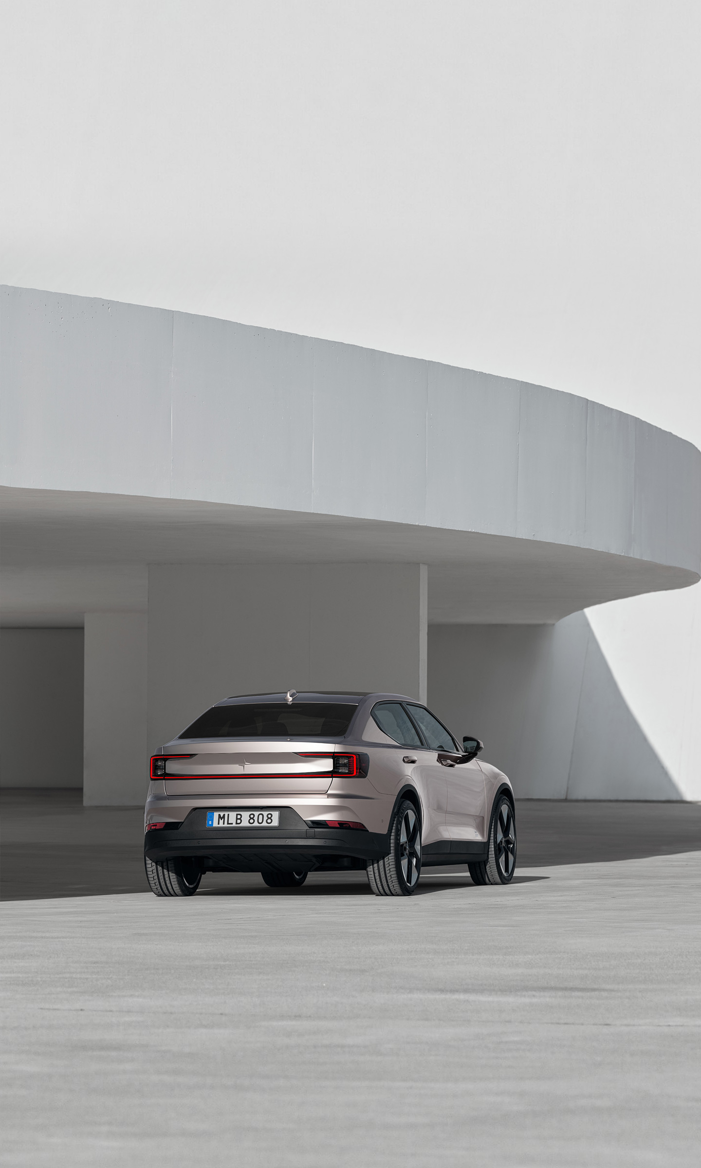 Download 2023 Polestar 2 - Rear Three-Quarter HD Phone Wallpaper 1440x2400 #17