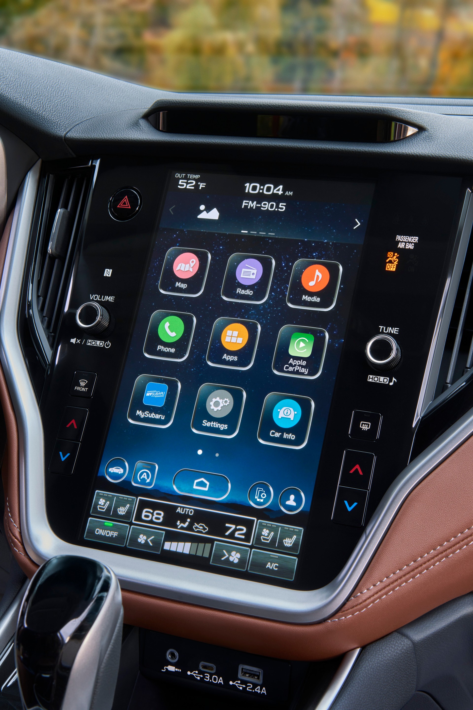 Download 2023 Subaru Legacy - Central Console HD Phone Wallpaper 1920x2880 #17