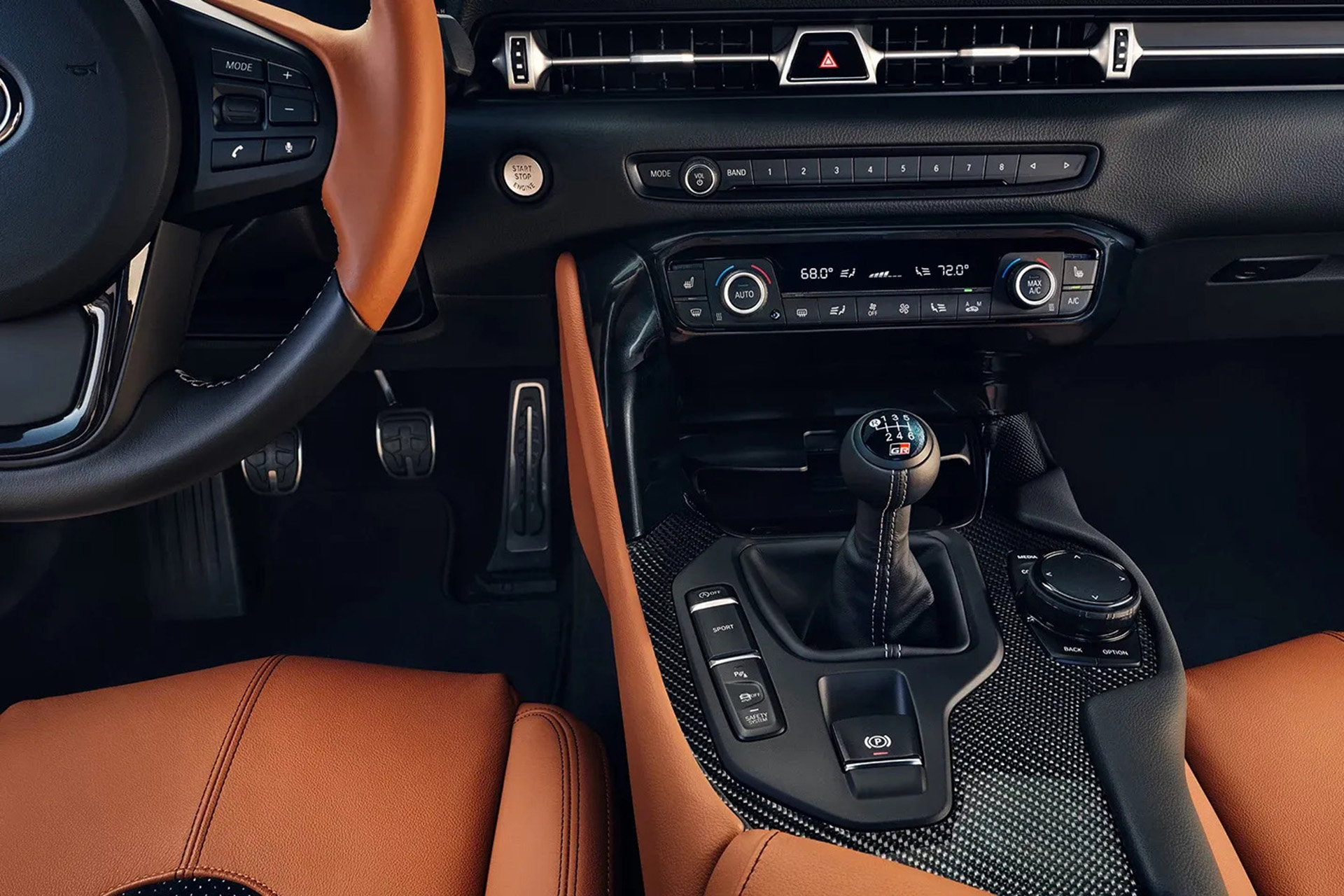 Download 2023 Toyota GR Supra MT - Interior, Detail HD Wallpaper 1920x1280 #8