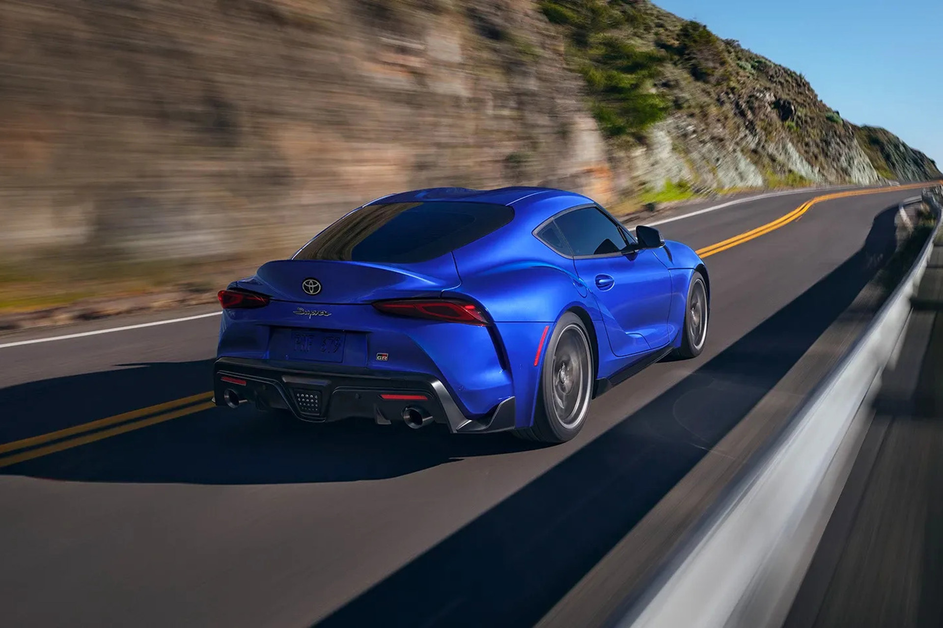 Download 2023 Toyota GR Supra MT - Rear Three-Quarter HD Wallpaper 1920x1280 #3