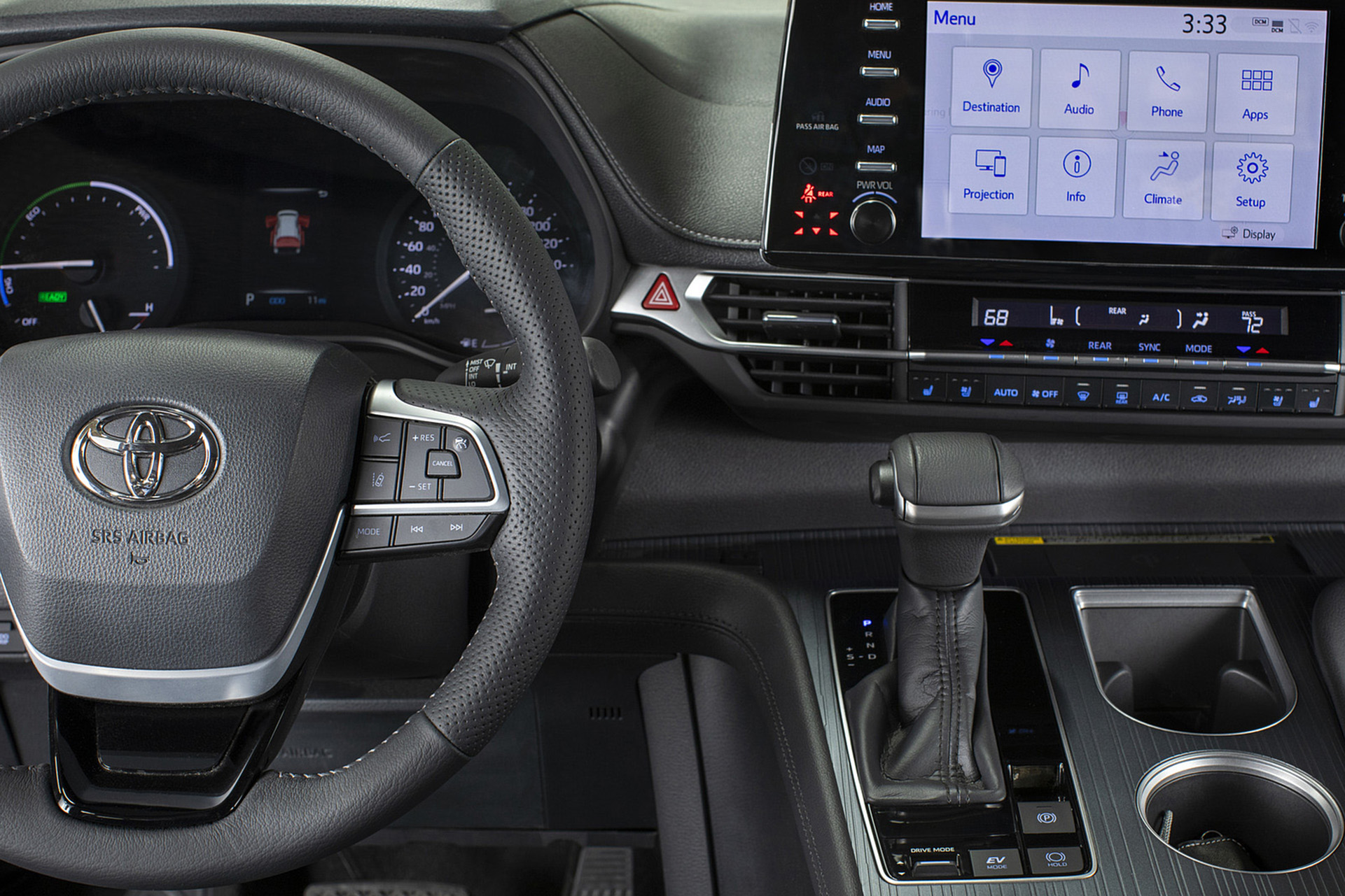 Download 2023 Toyota Sienna 25th Anniversary Edition - Central Console HD Wallpaper 1921x1281 #17