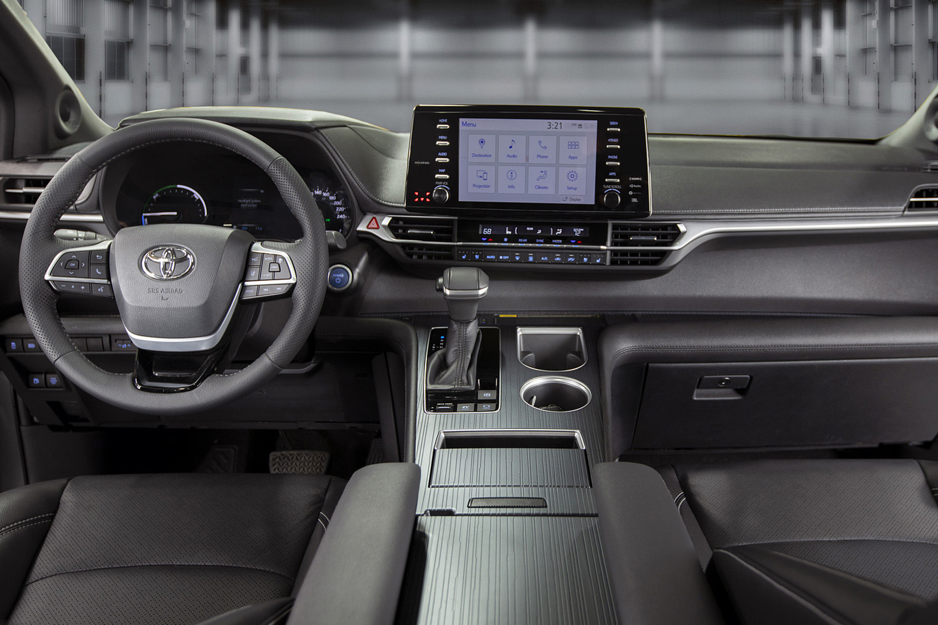 Download 2023 Toyota Sienna 25th Anniversary Edition - Interior, Cockpit HD Wallpaper 1921x1280 #18
