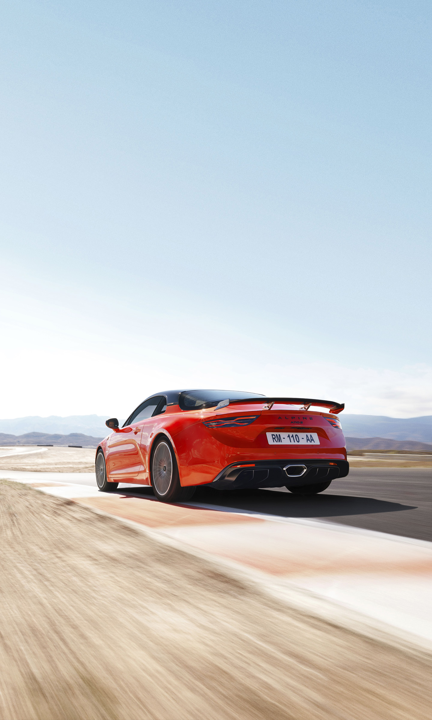 Download 2022 Alpine A110 S - Rear Three-Quarter HD Phone Wallpaper 1440x2400 #4