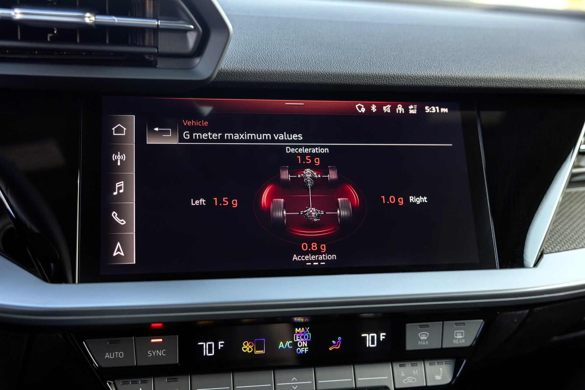 Download 2022 Audi RS3 Sedan - US version - Central Console HD Wallpaper 1921x1281 #26