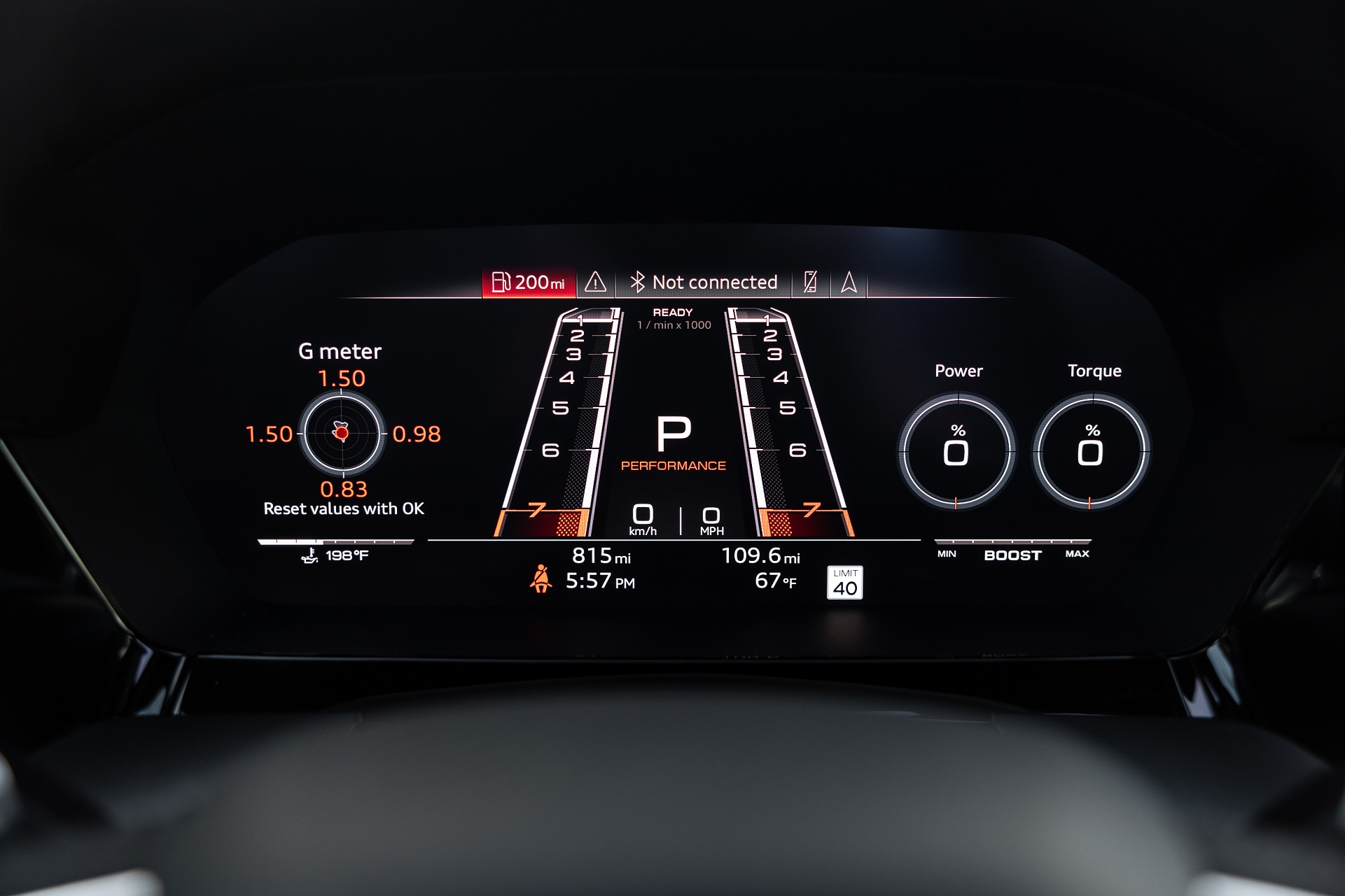 Download 2022 Audi RS3 Sedan - US version - Digital Instrument Cluster HD Wallpaper 1921x1281 #25