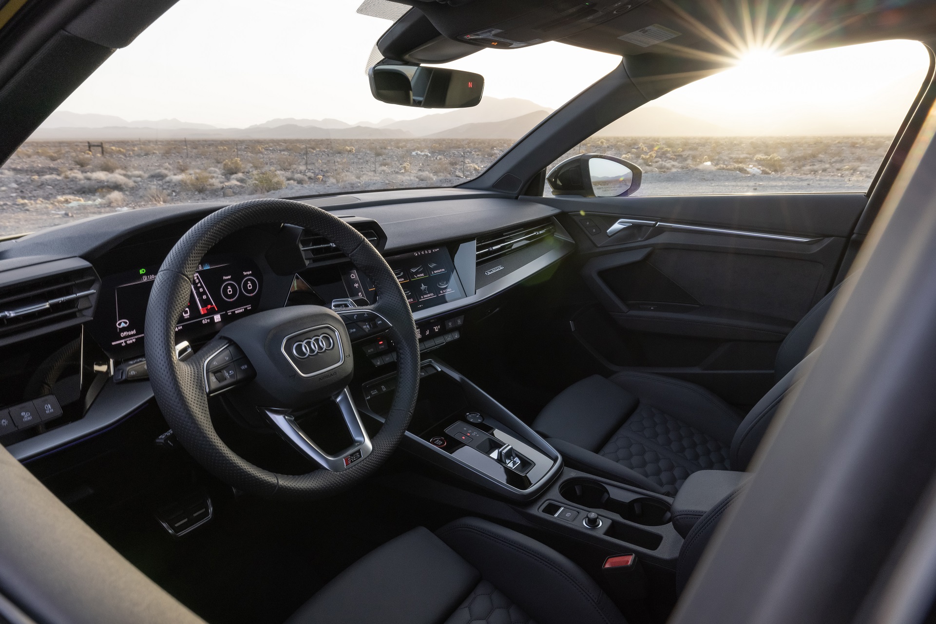 Download 2022 Audi RS3 Sedan - US version - Interior HD Wallpaper 1921x1281 #57