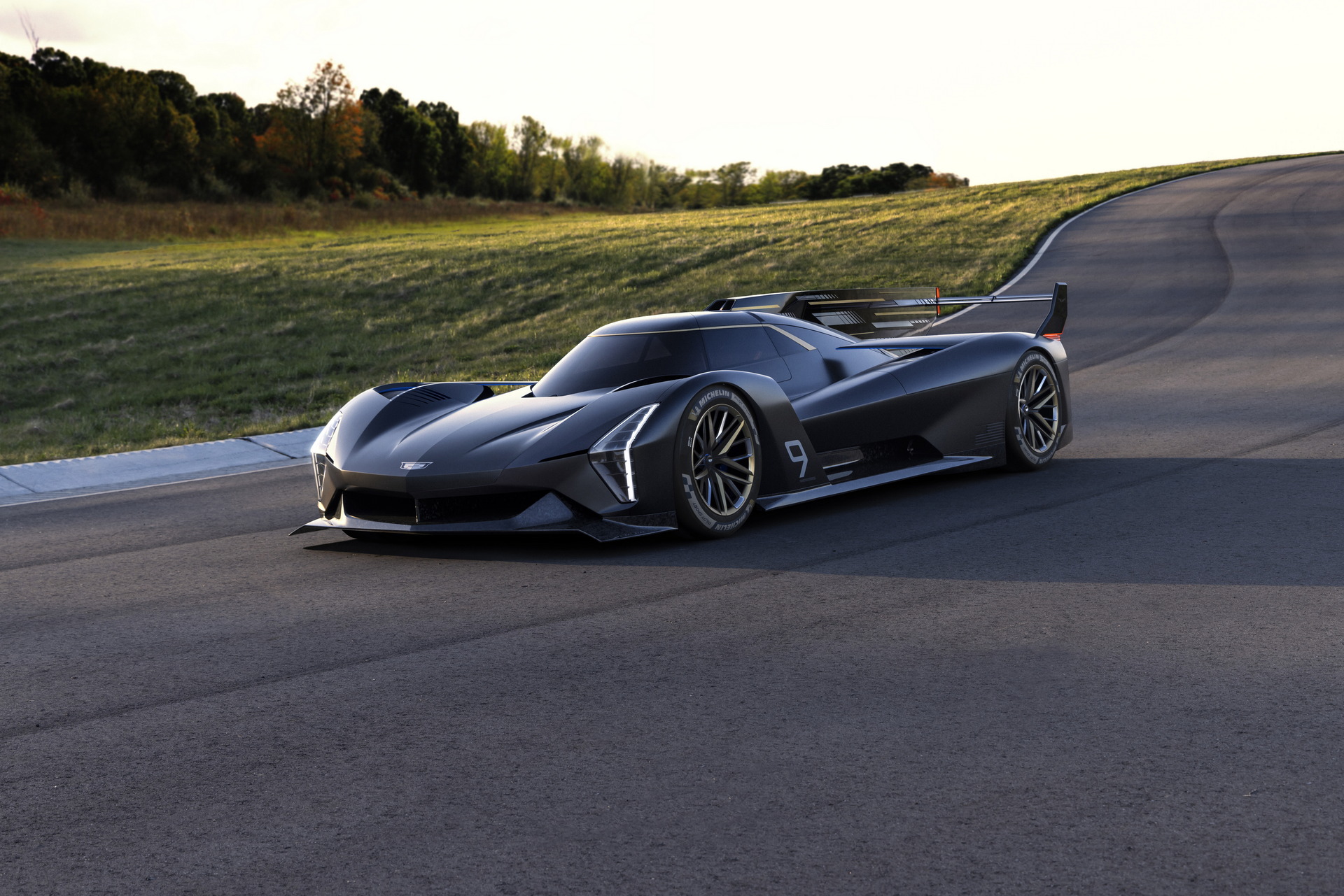 Download 2023 Cadillac Project GTP Hypercar - Front Three-Quarter HD Wallpaper 1920x1281 #1