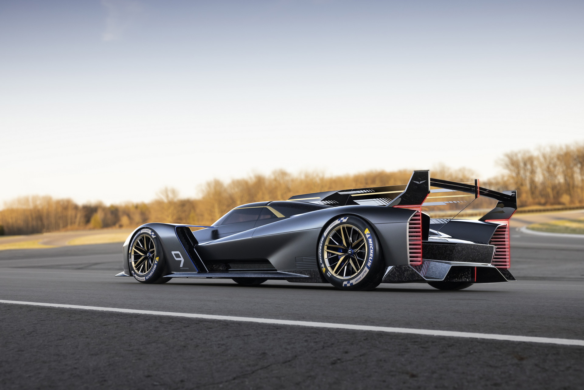 Download 2023 Cadillac Project GTP Hypercar - Rear Three-Quarter HD Wallpaper 1920x1281 #4