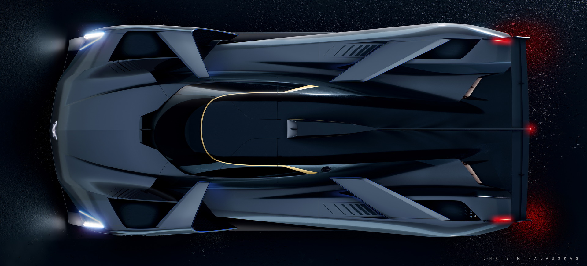 Download 2023 Cadillac Project GTP Hypercar - Top HD Wallpaper 1920x872 #8