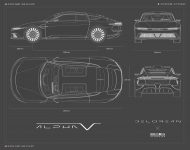 2022 DeLorean Alpha 5 Concept - Design Sketch Wallpaper 190x150