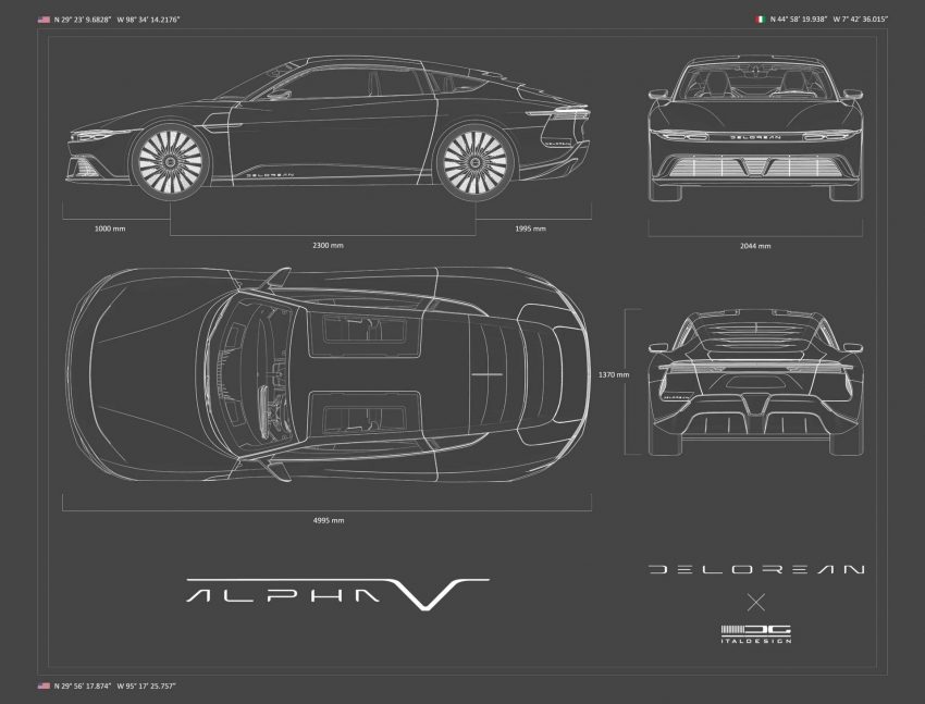 2022 DeLorean Alpha 5 Concept - Design Sketch Wallpaper 850x647 #56