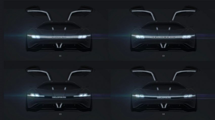 2022 DeLorean Alpha 5 Concept - Design Sketch Wallpaper 850x478 #47